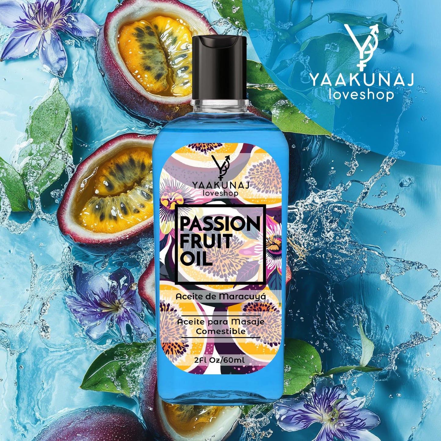 Aceite Para Masajes YAAKUNAJ Sabor Passion Fruit