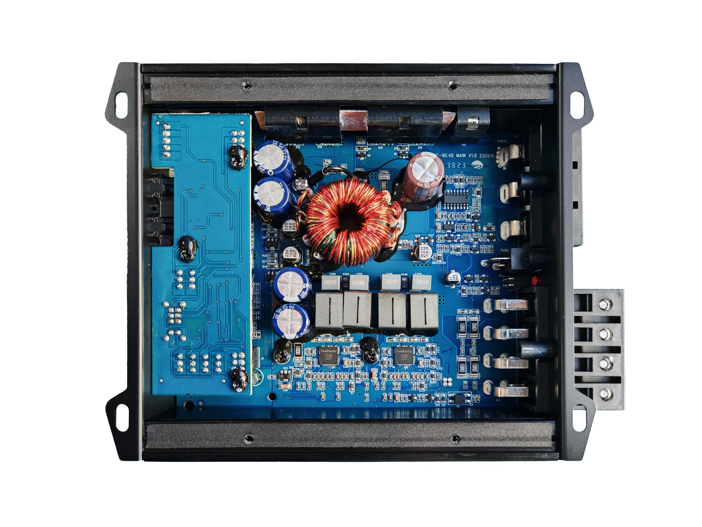 Amplificador de Coche OceanAudio Negro Compacto Clase D de 4 Canales 720 W