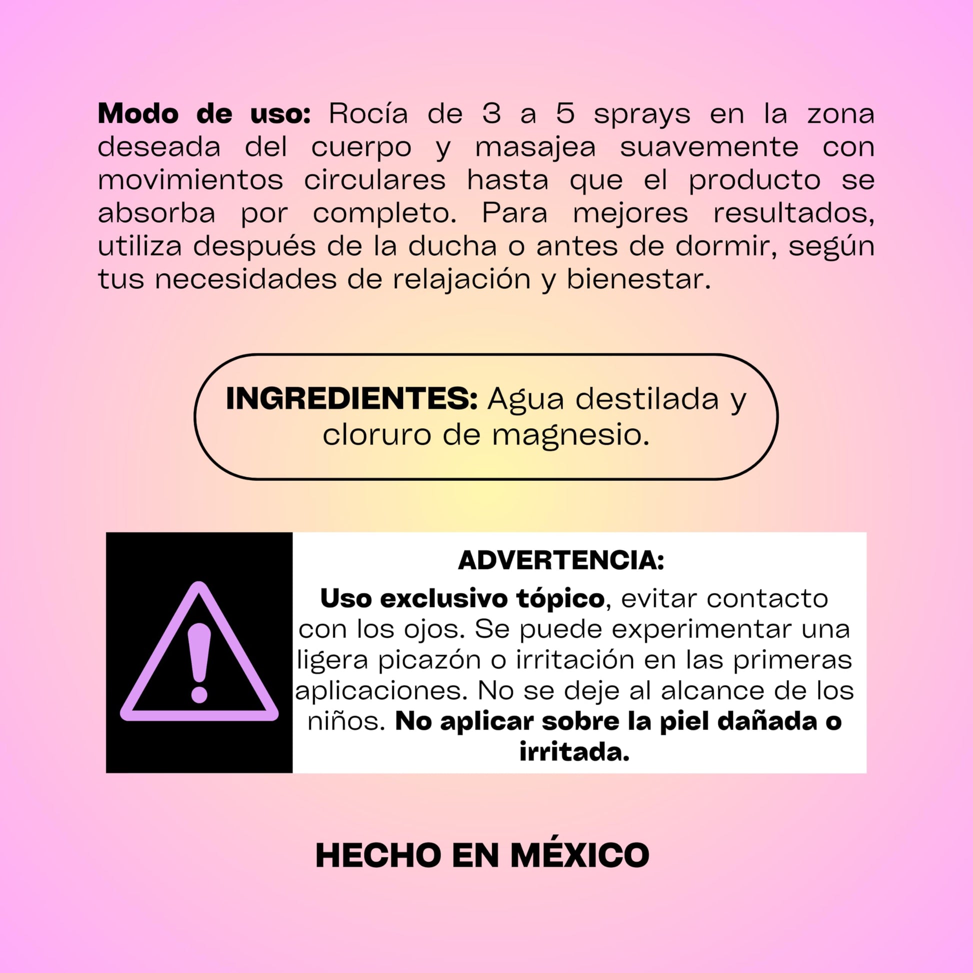 Aceite Relajante de Magnesio con Lavanda y Menta: Alivio del Estrés Muscular y Relajación Profunda