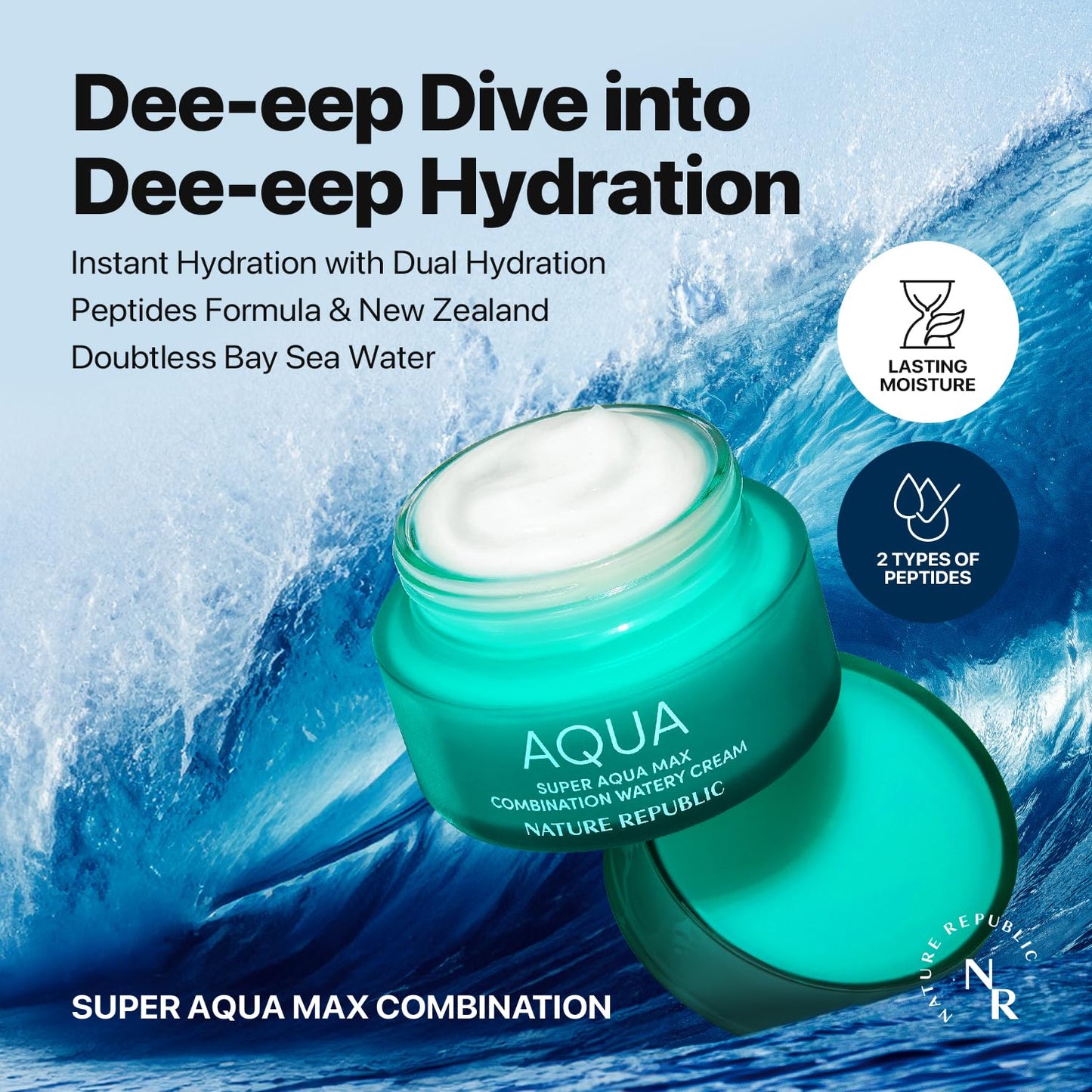 Nature Republic Super Aqua Max Combination Watery Cream, 2015, 2.08 Ounce