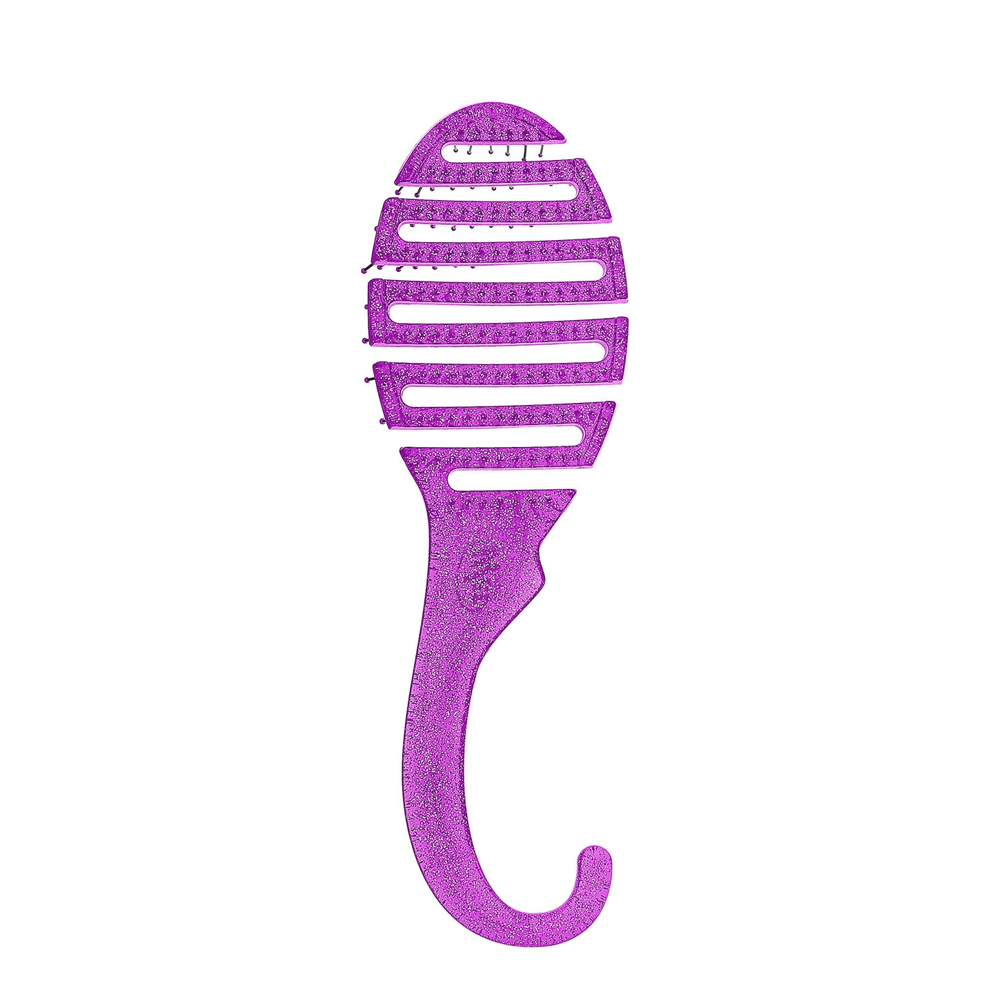 Wet Brush Cepillo desenredante de ducha, purpurina morada por unisex - 1 cepillo de pelo