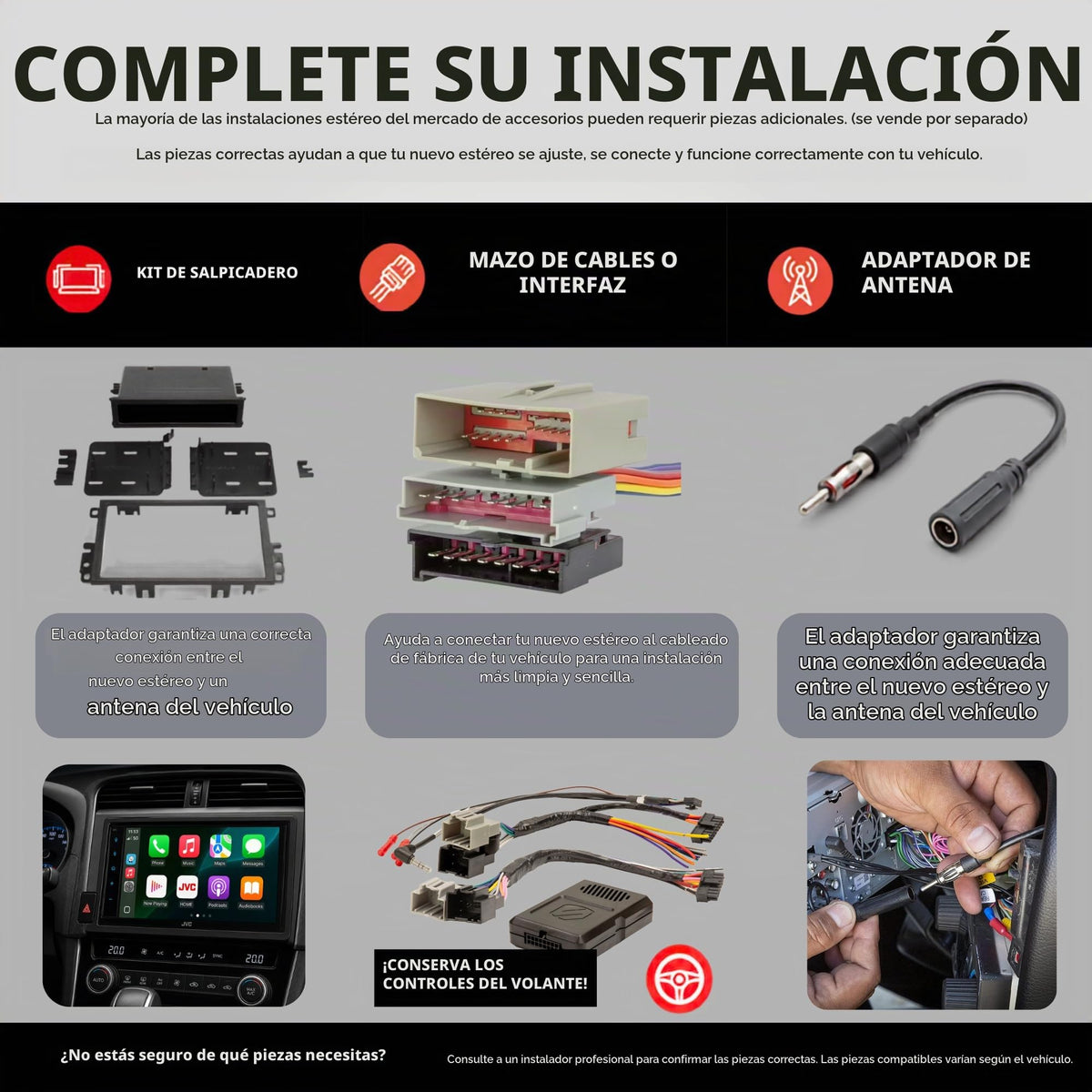 Radio de Coche JVC Negro Wi-Fi Integrado con Pantalla Táctil de 6.8 Pulgadas y CarPlay para Android Auto