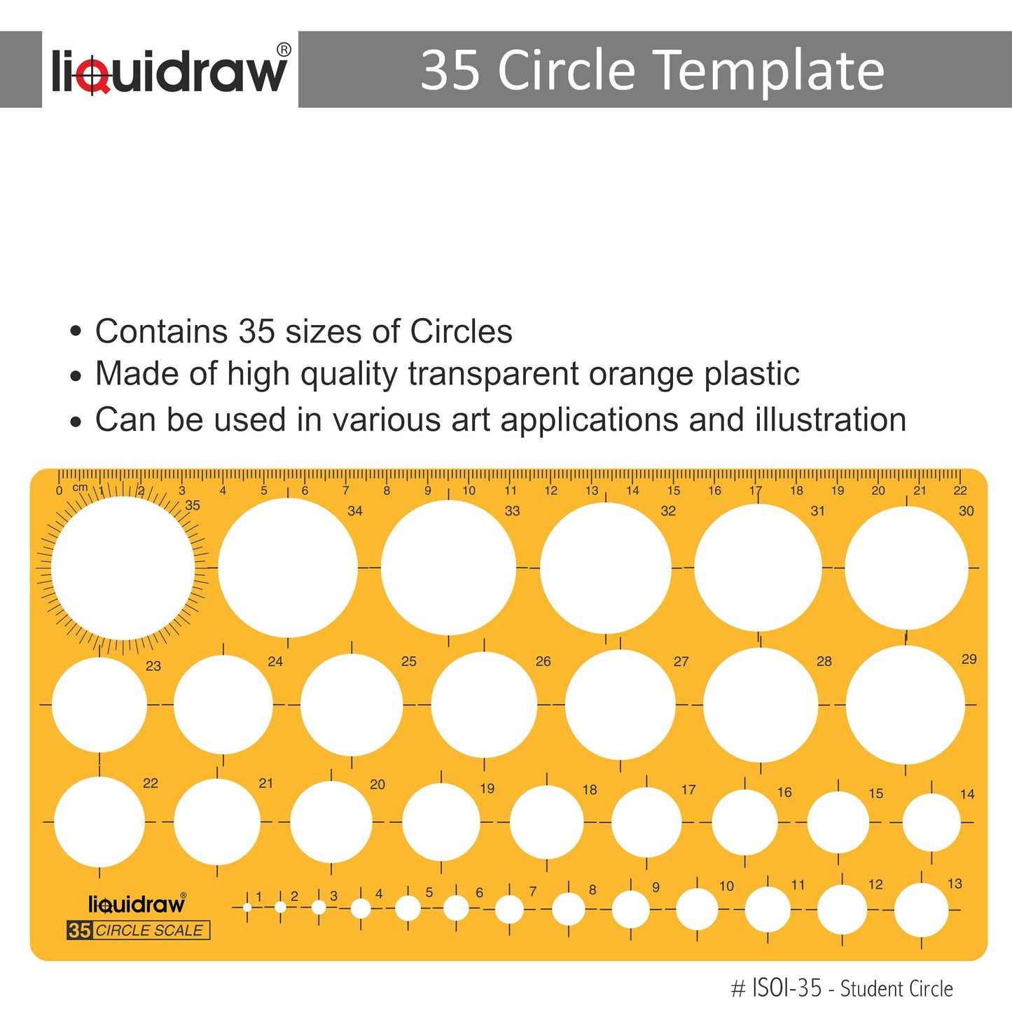 Liquidraw - Plantilla de círculo de elipse triangular ovalado cuadrado hexagonal con formas geométricas para reglas de dibujo, plantillas de dibujo técnico, arquitectura de ingeniería (combinación de