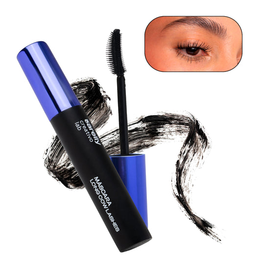 SARELLY CREATIVO LAB | Mascara de Pestañas Long Cow Lashes | Aceite de Argán - Aceite de Ricino - Aceite de Oliva - Aceite de Coco y más | Completa tu Cosmetiquera para Maquillaje - Kit Skincare