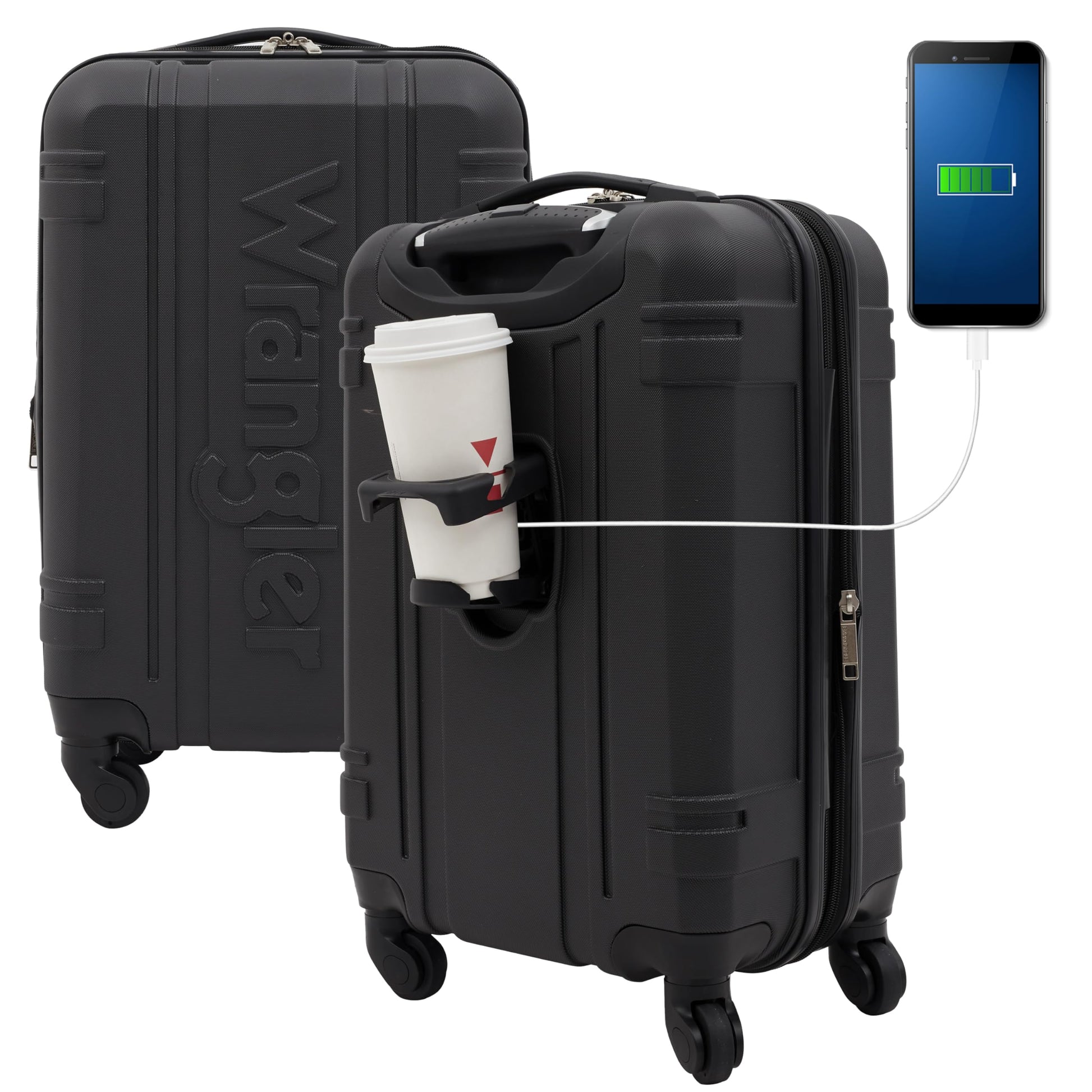 Equipaje de Mano Wrangler Negro Astral Hardside 50,8 cm