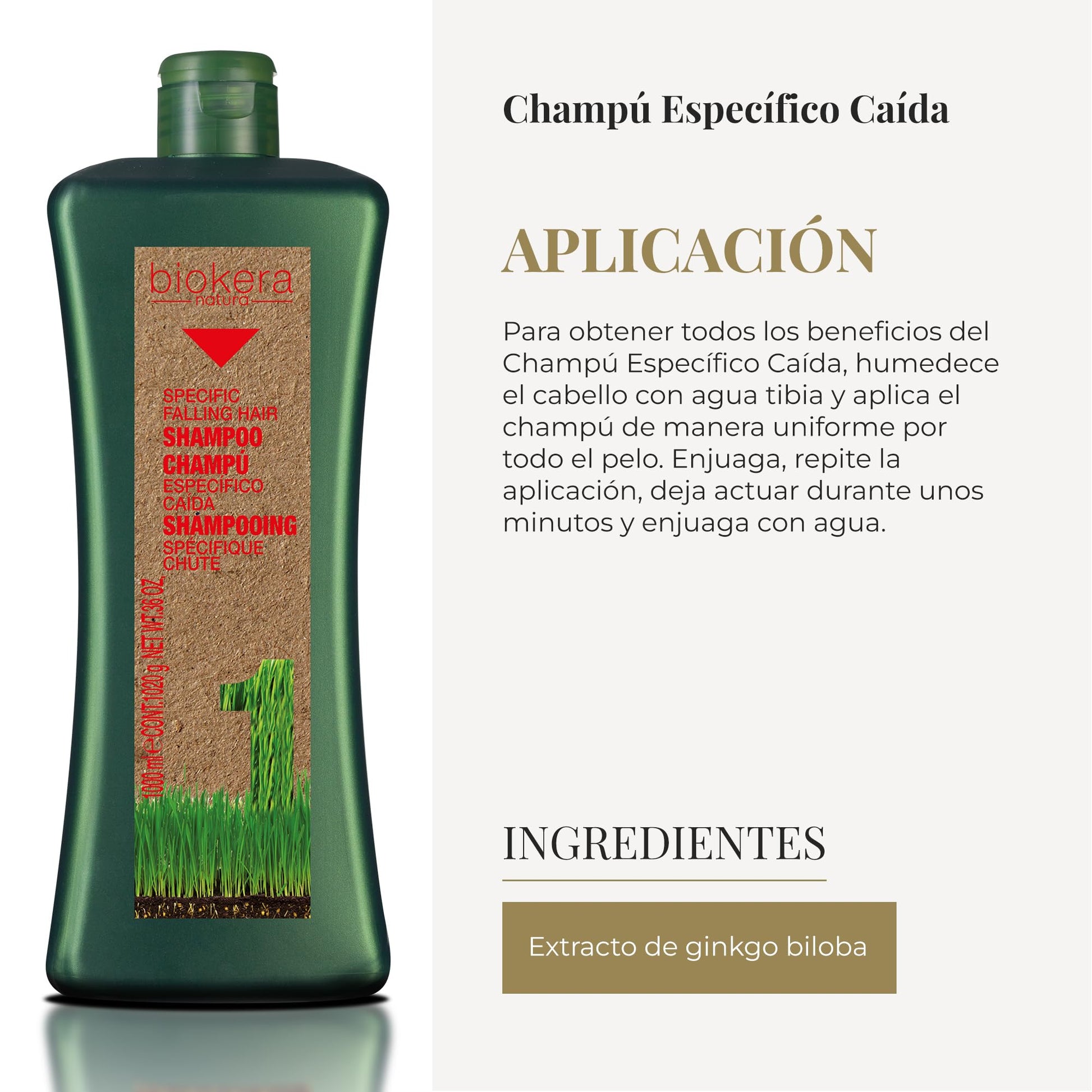 Shampoo Salerm Biokera Natura Anticaída