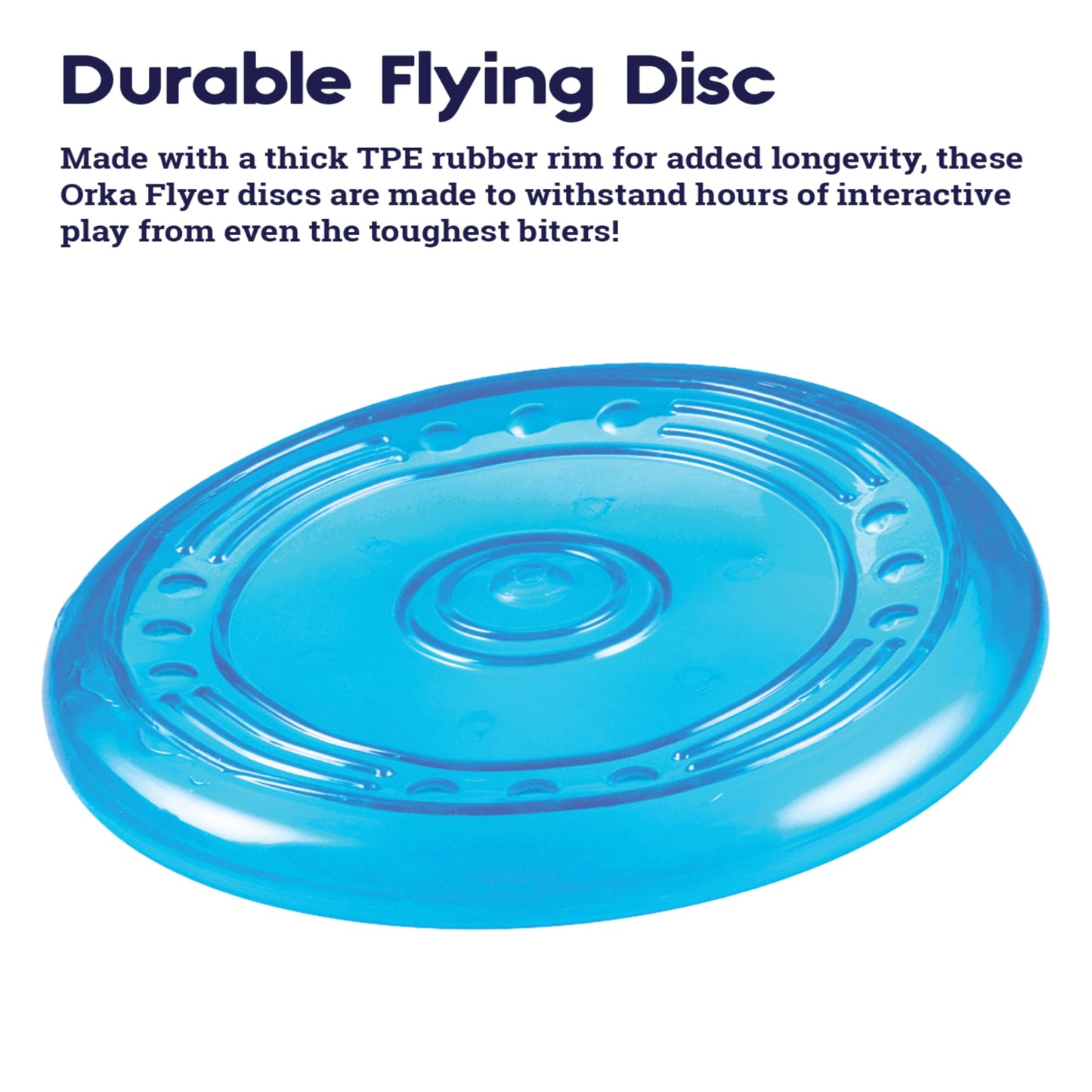 Disco Volador Orka Petstages Azul para Perros