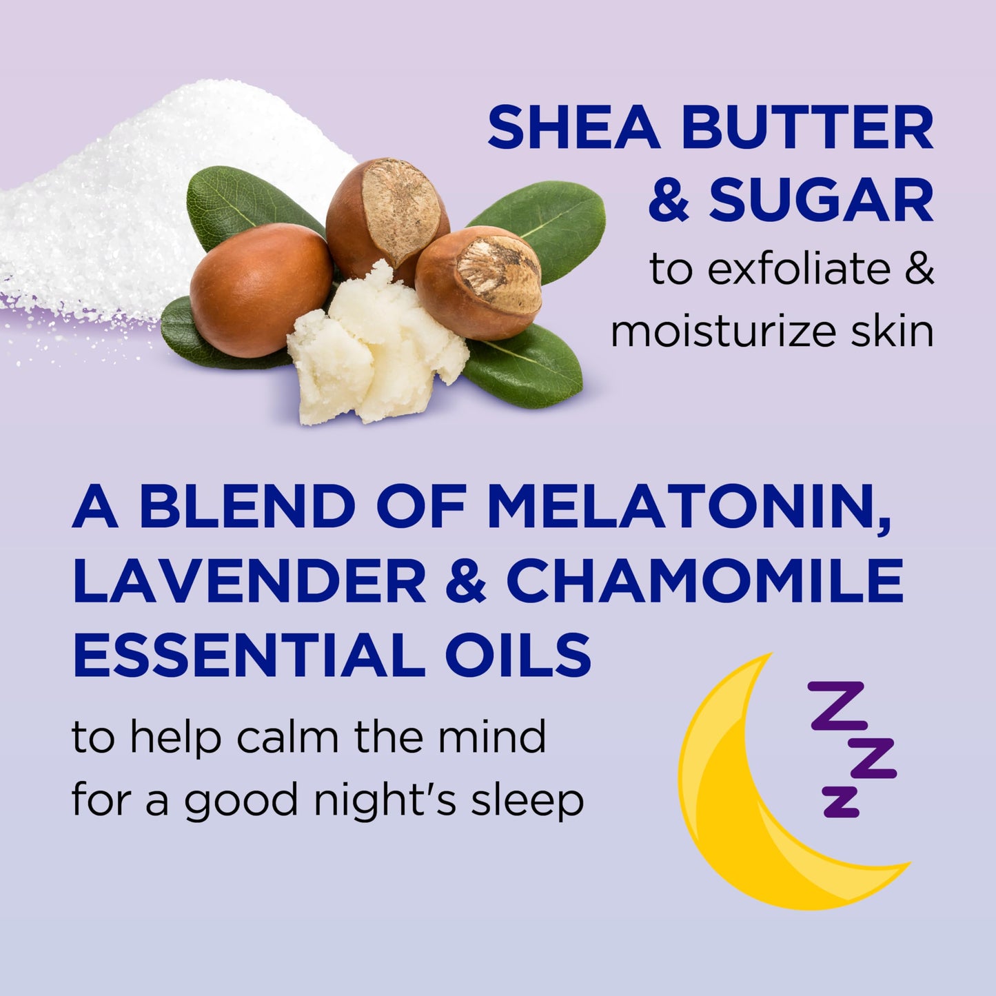 Dr Teal's Shea Sugar Body Scrub, Melatonin with Essential Oils, 19oz (Pack of 3) (Packaging May Vary)