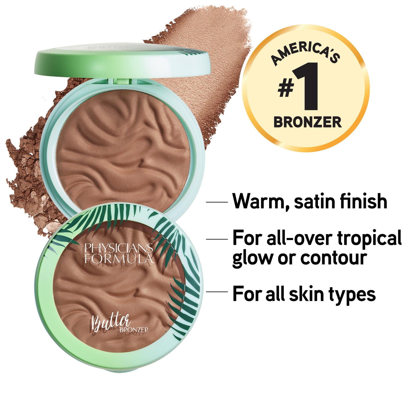 Physicians Formula Murumuru bronceador de mantequilla, Deep Bronzer, 0.38 Ounce(Pack of 1)