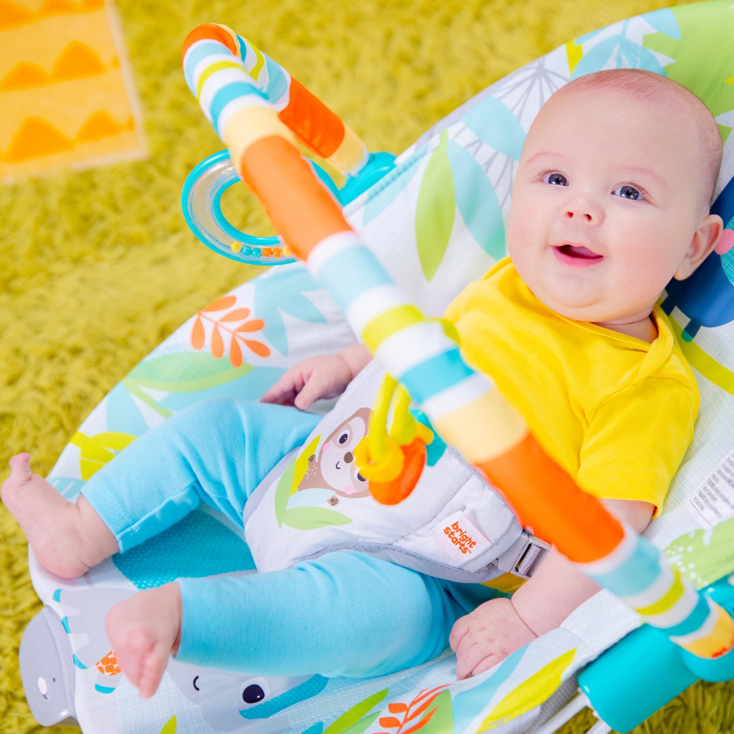 Bright Starts Asiento Fijo con Vibración para Bebés