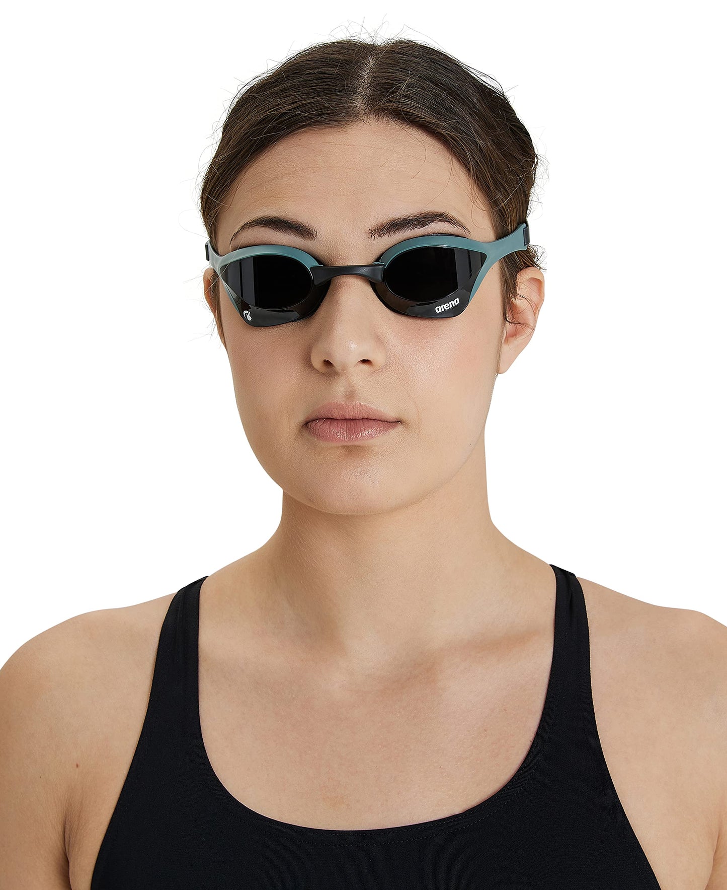 ARENA Cobra Ultra Swipe Racing - anteojos de natación para Hombres y Mujeres, Lente sin Espejo, antivaho, protección UV, Humo/ejército/Negro