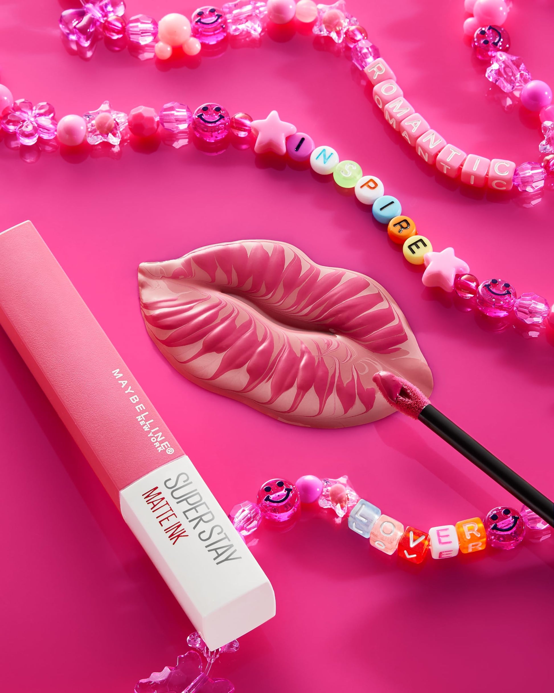 Maybelline Labial líquido matte de larga duración, Superstay Matte Ink Pink Edition tono Pink Pathfinder 5, 5g