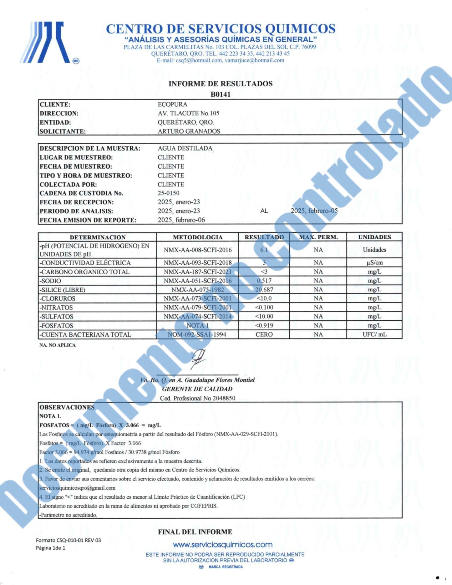 Agua Destilada ECOPURA Transparente Calidad Certificada Caja 12 Piezas