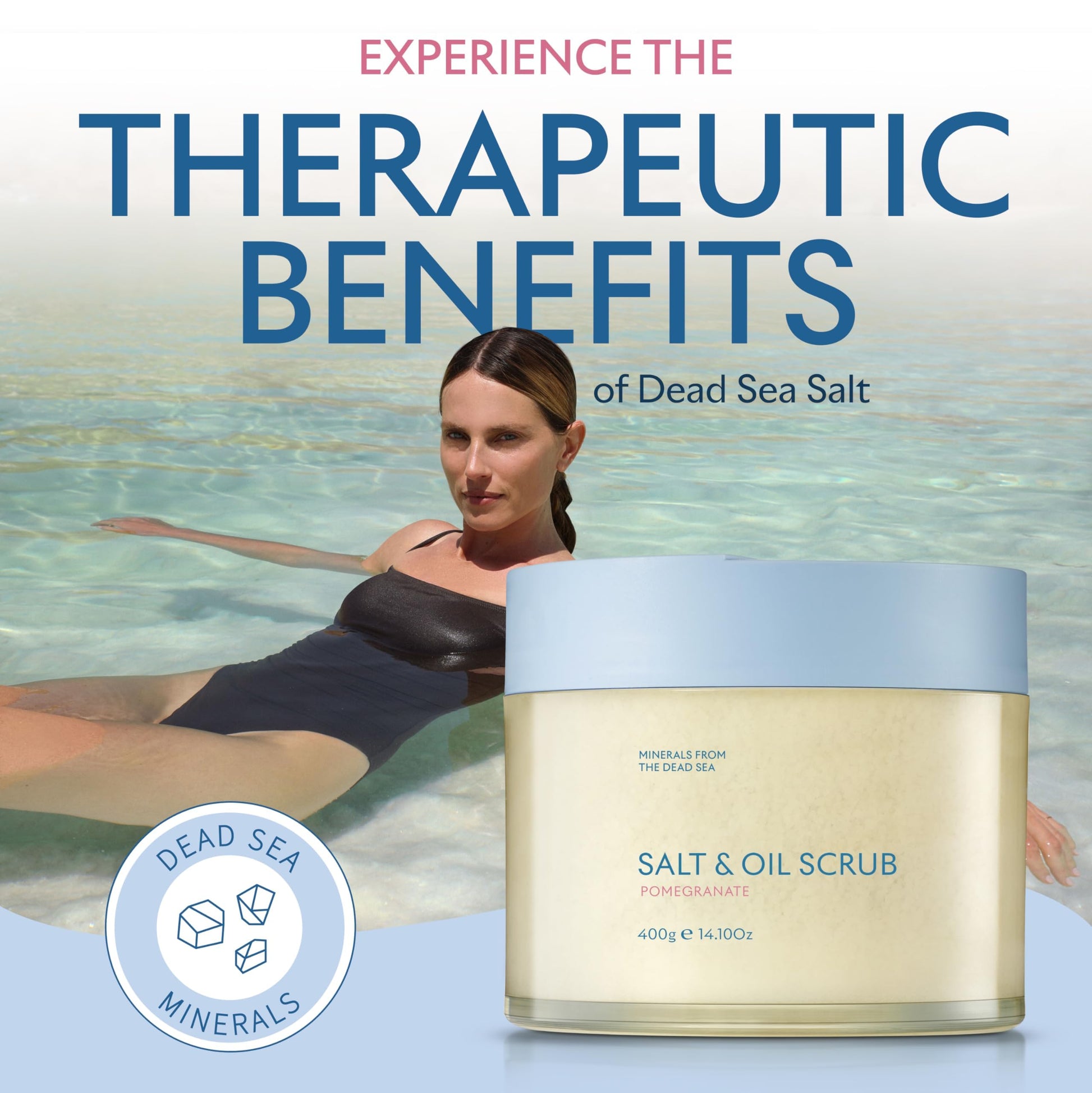 Exfoliante de Sal y Aceite Seacret Pomegranate Para Todo Tipo de Piel