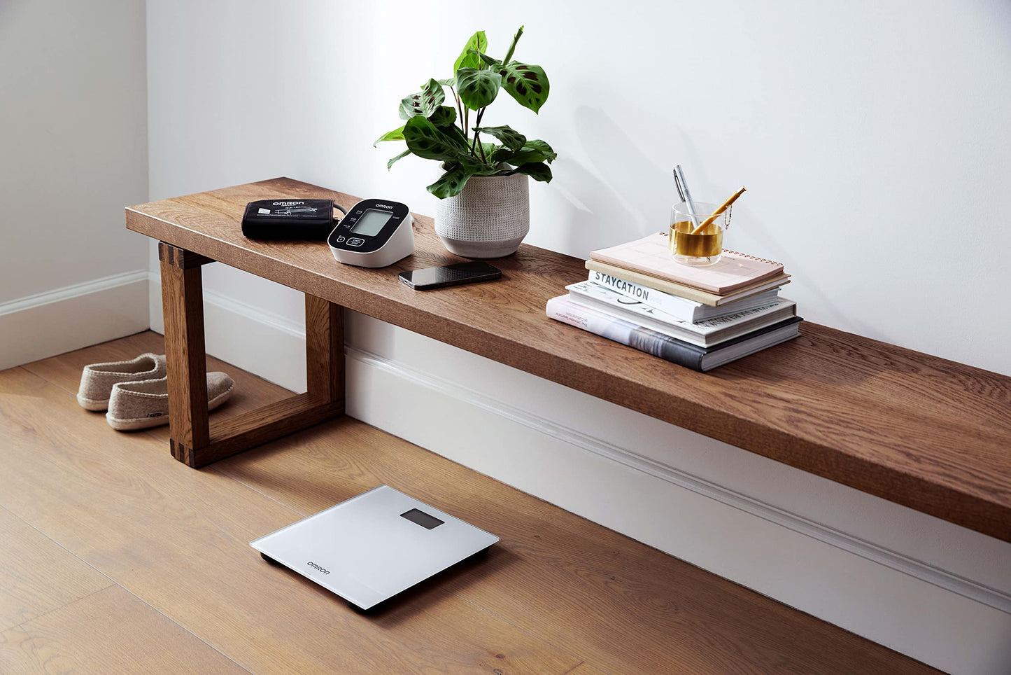 Báscula Digital OMRON Gris Claro Con Bluetooth y App Gratuita