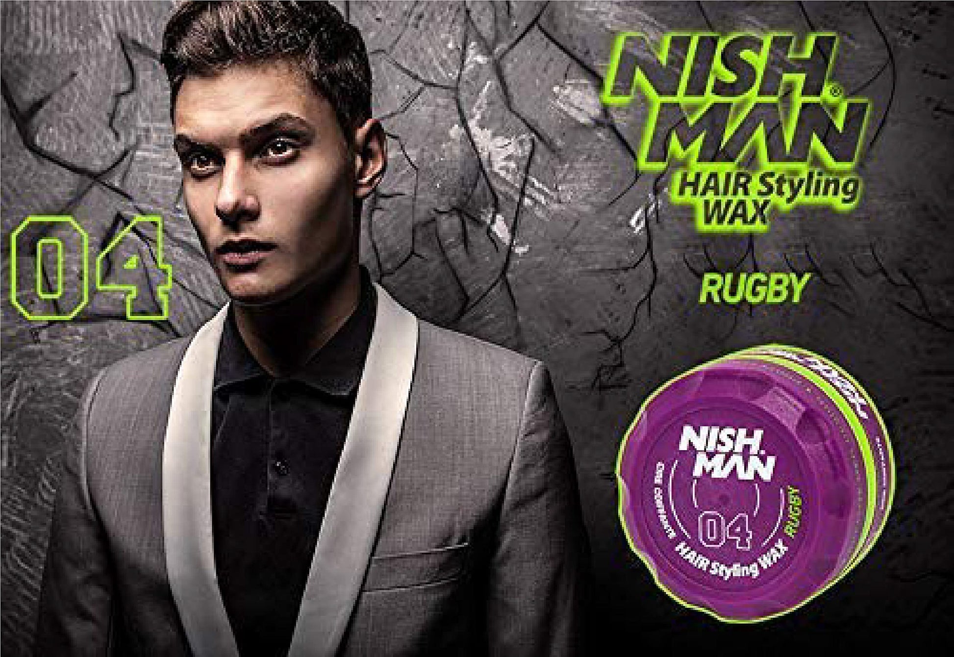 Nishman Serie Hair Styling (04 Rugby AQUA WAX, 150 ml)
