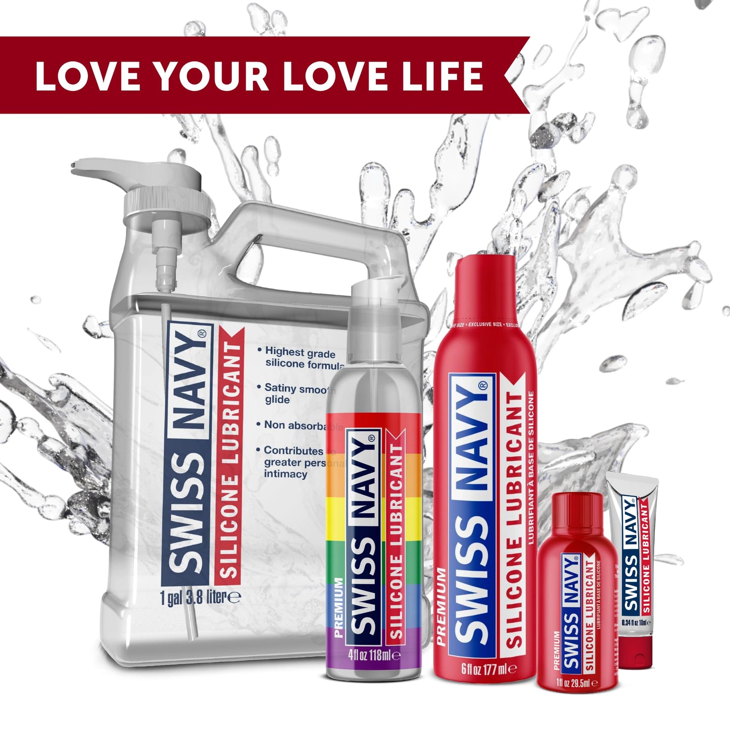 Lubricante de Silicona Premium Swiss Navy 2oz