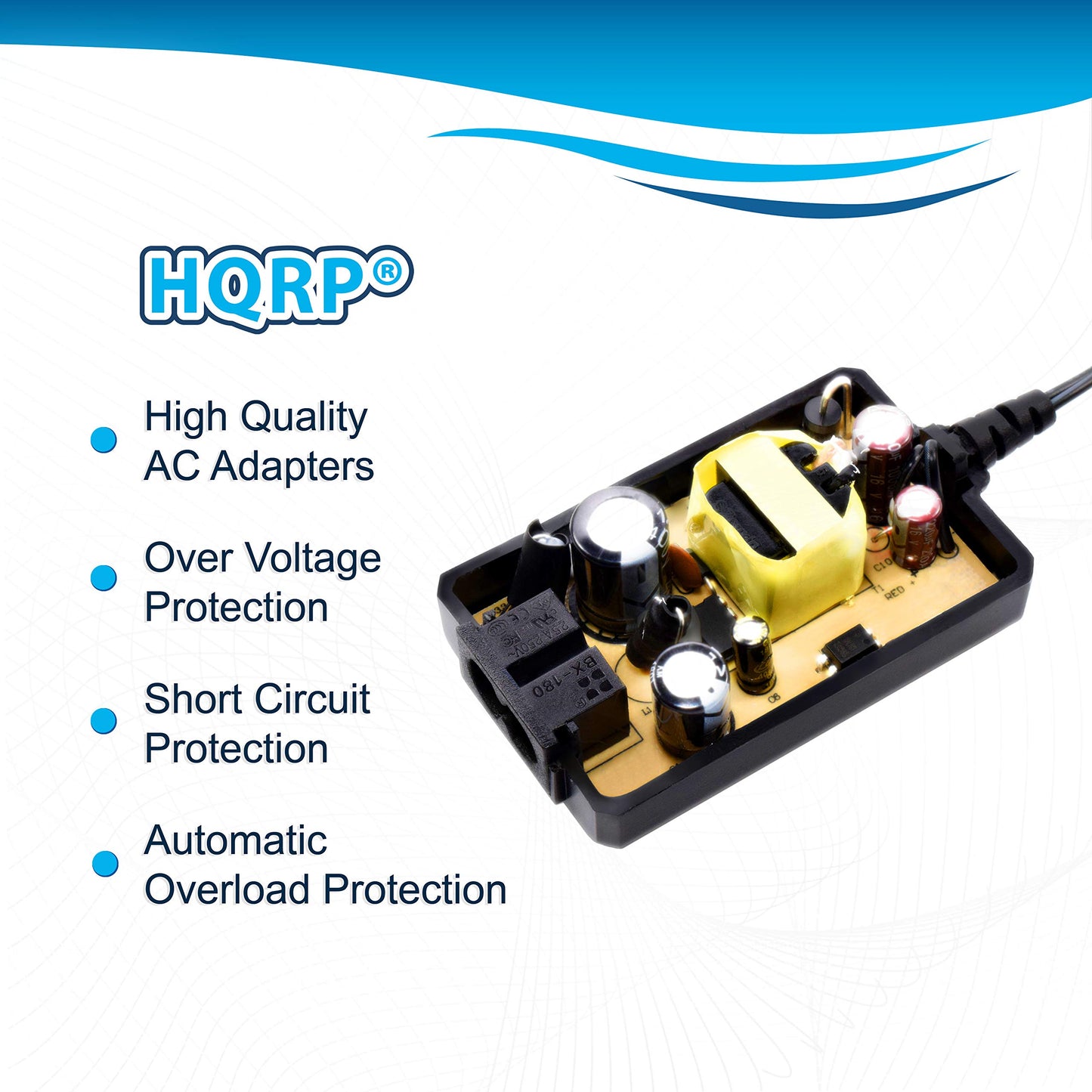 Adaptador de CA HQRP/fuente de alimentación compatible con Sony CyberShot DSC-P200, DSC-P150, DSC-P200/R cámara Digital con Estados Unidos cable y adaptador de enchufe Euro
