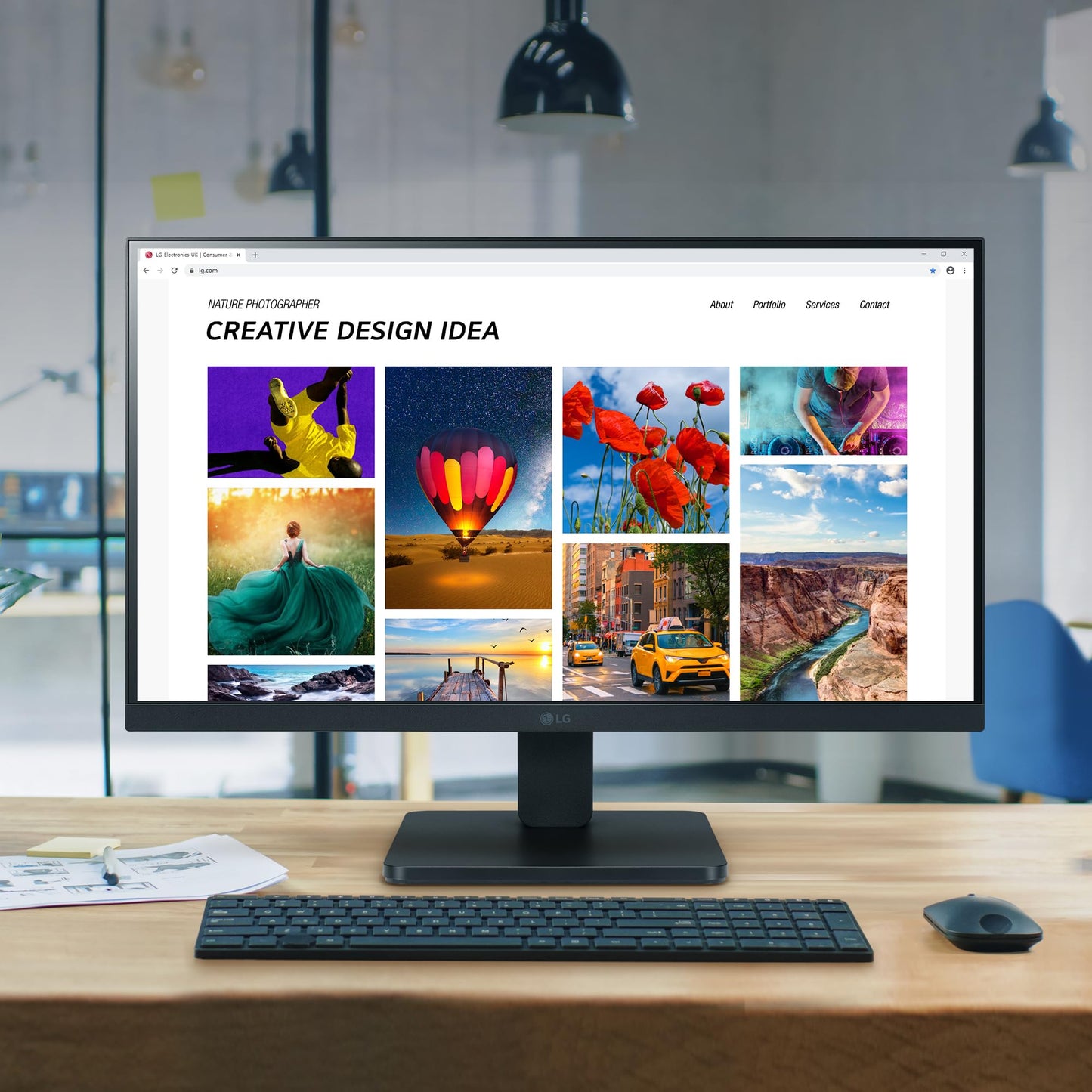 LG Monitor 22MR410-B FHD (1920 x 1080) 21.45" Refresh Rate 100 Hz, Tiempo de Respuesta 5 ms(GtG at Faster), Contrast Ratio de 3000:1, Compatible con AMD Freesync