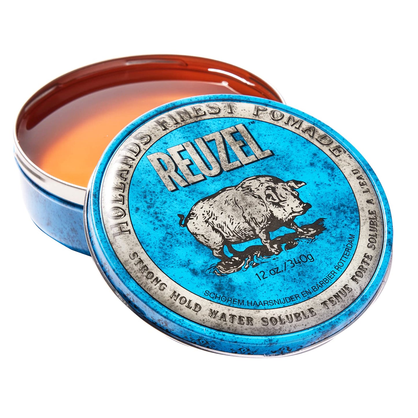 Pomada Reuzel Azul Fuerte Fijación Soluble en Agua para Hombre