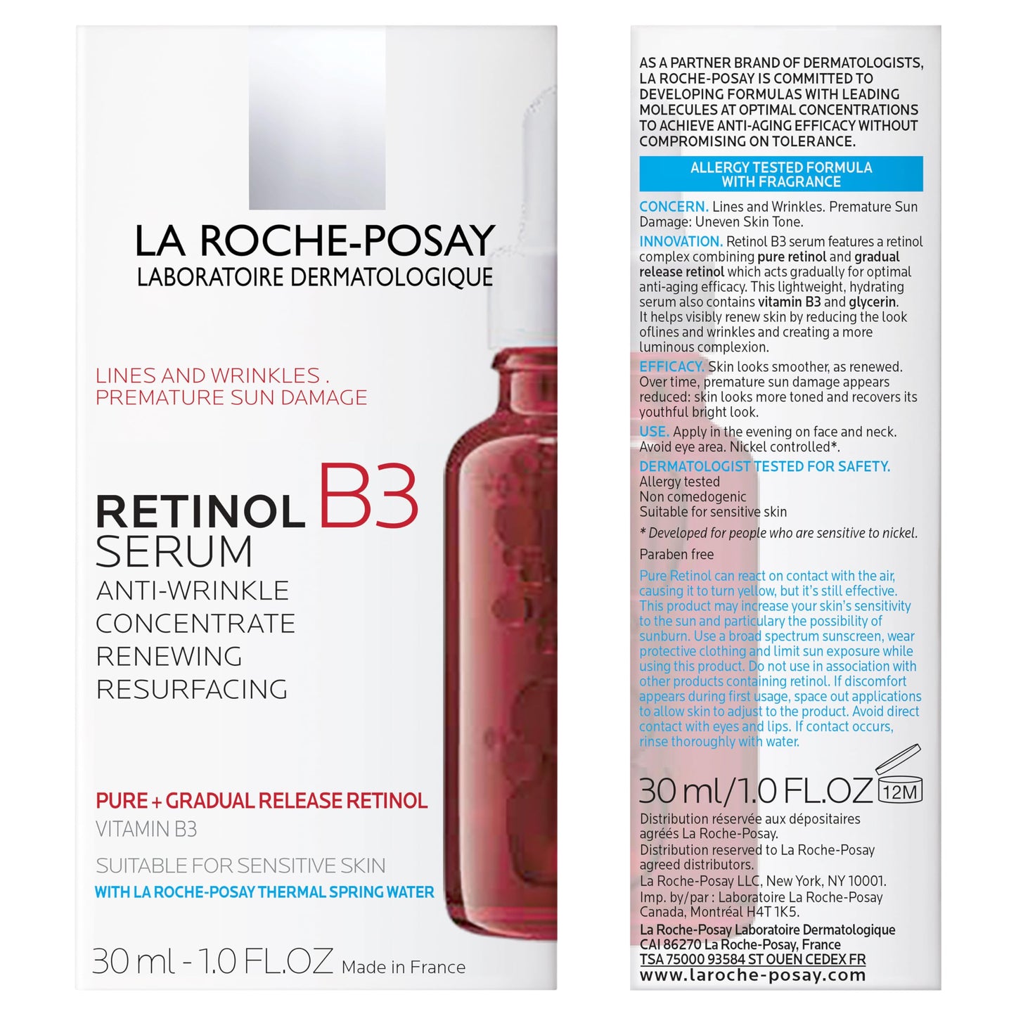 La Roche-Posay La roche posay retinol b3 serum anti-arrugas 30 ml