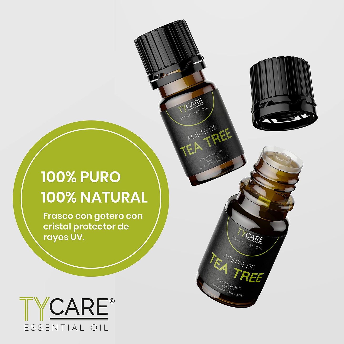Aceite Esencial Melaleuca Alternifolia Premium Quality 100% Puro 15 ml