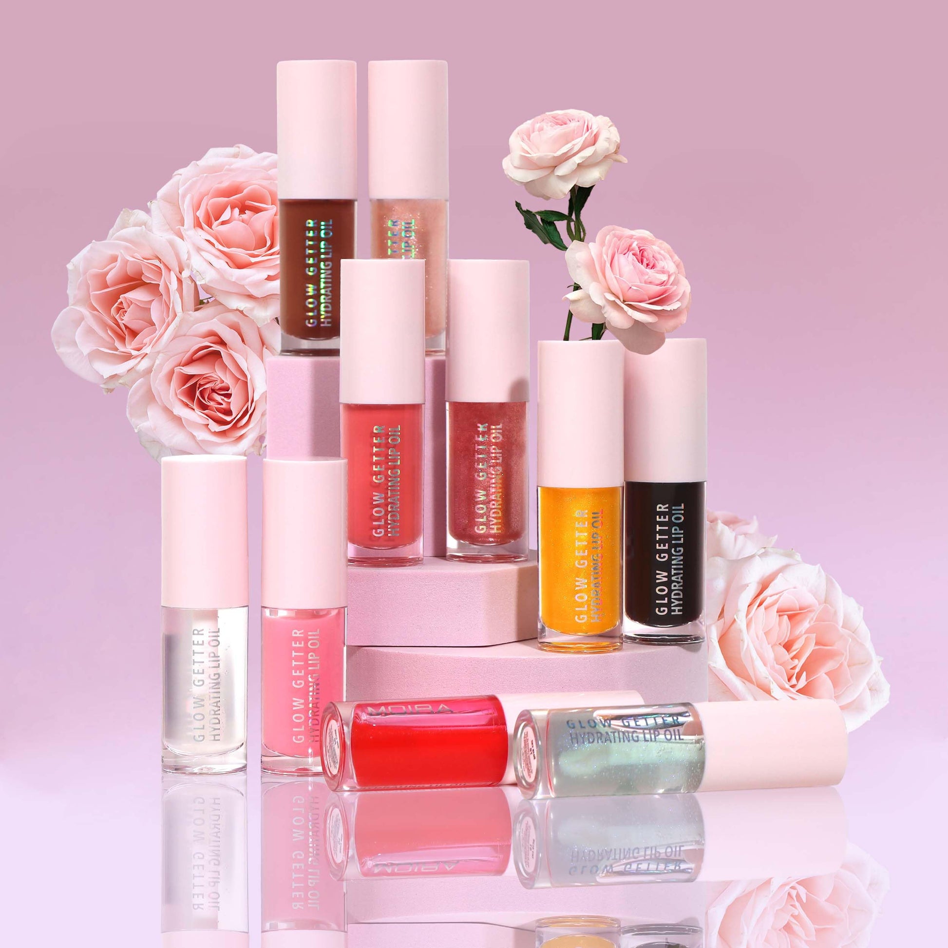 Aceite de Labios Moira Tickled Pink Hidratante Glow Getter