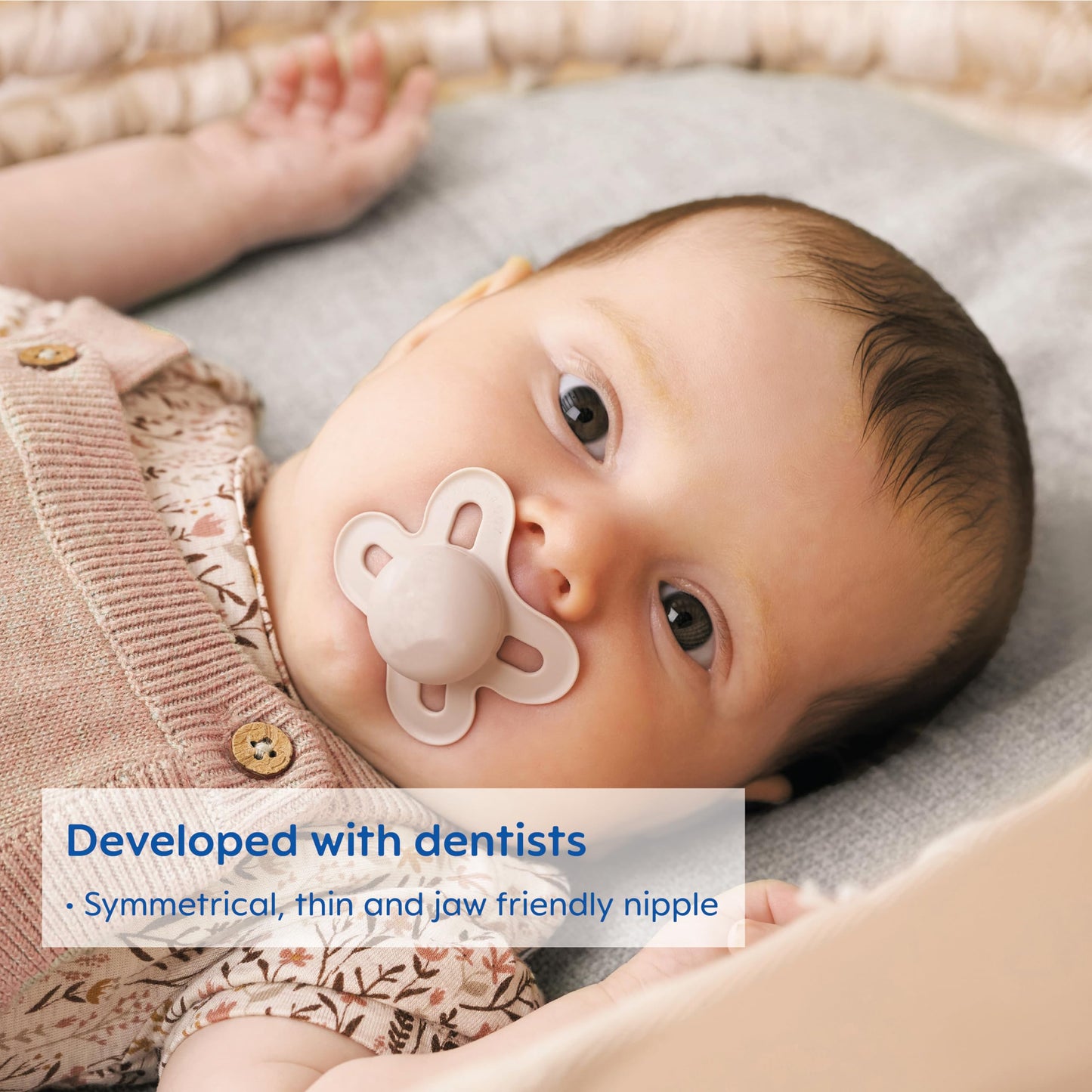 MAM Original Start - Chupetes de bebé mate para 0-3 meses, pezón de silicona sin BPA, fácil de limpiar, ideal para bebés recién nacidos, desarrollado con expertos médicos, 4 unidades