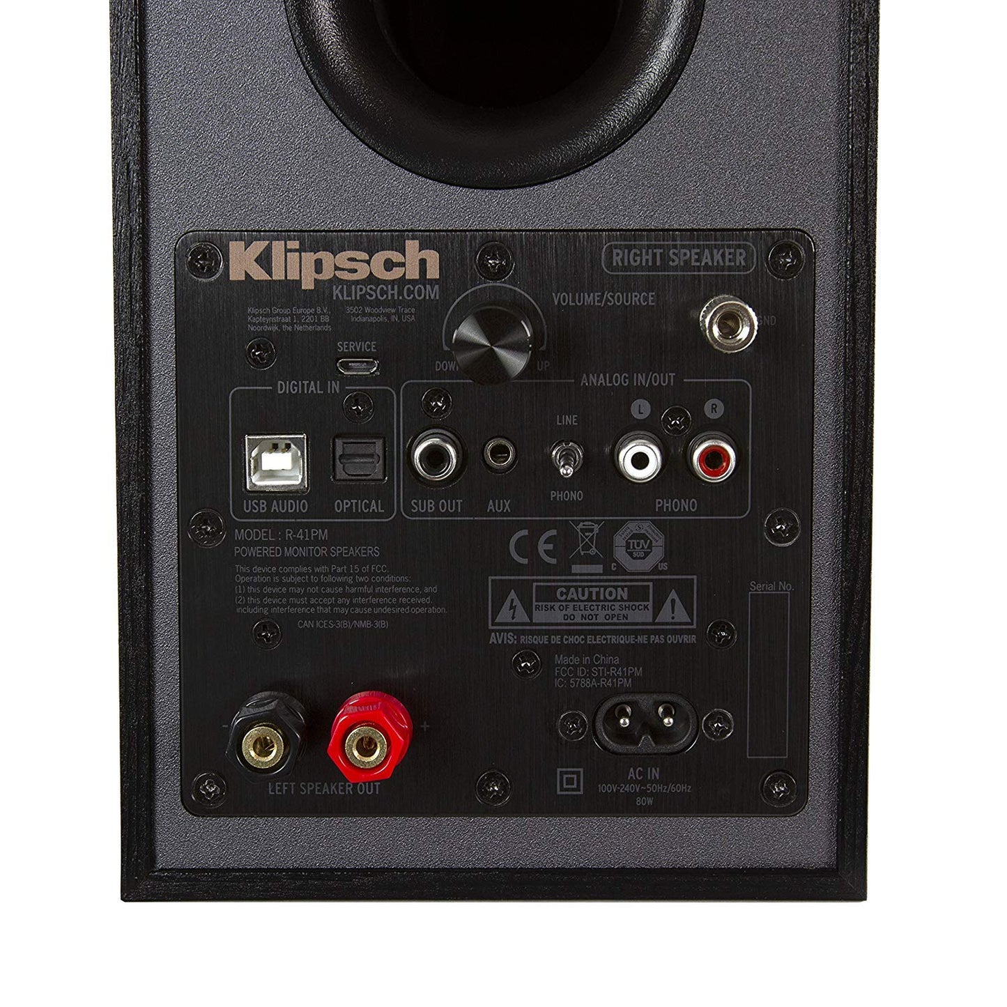 Klipsch R-41PM Monitores Estéreo, Color Negro