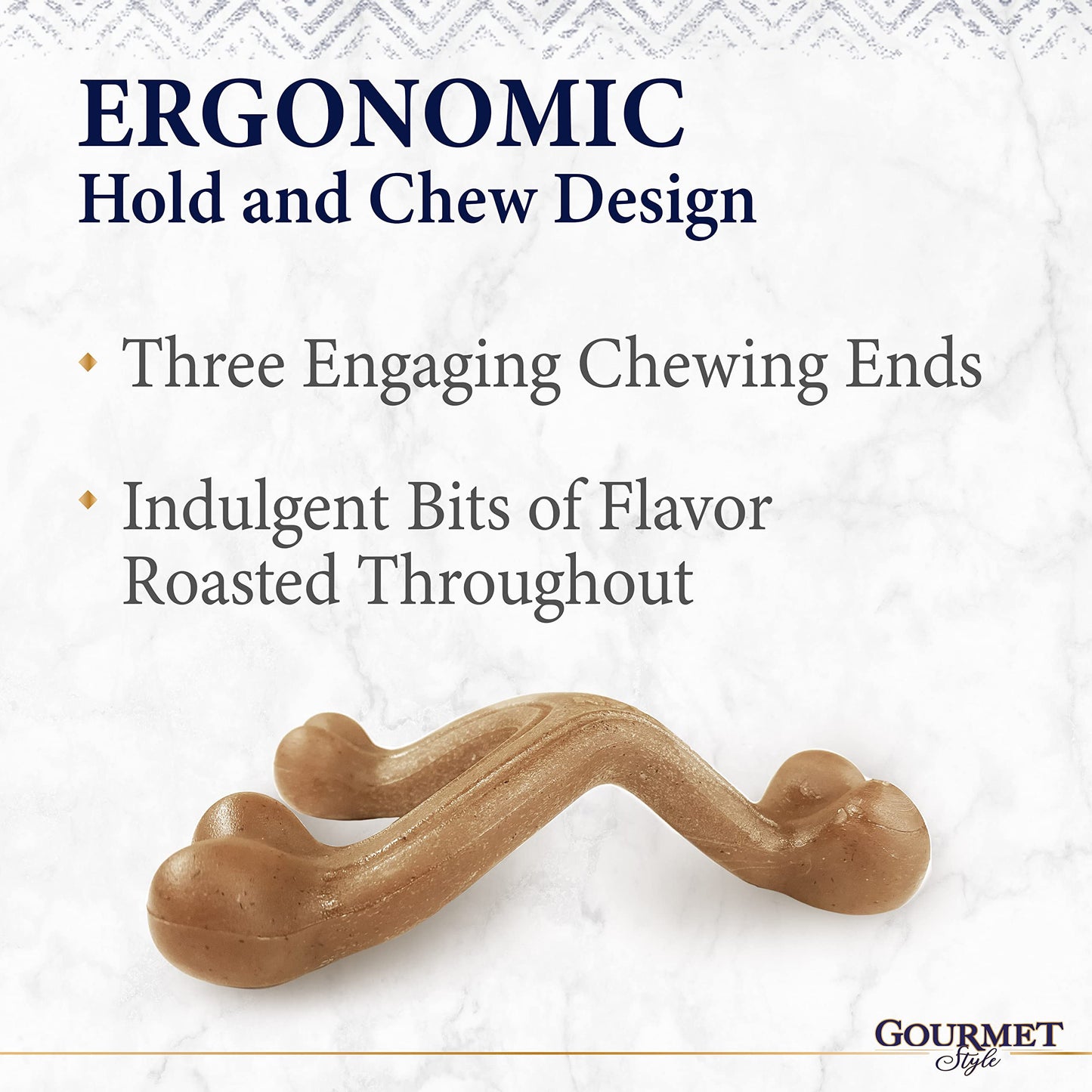 Juguete para Perro Nylabone Hueso de Horquilla Gourmet Grande/Gigante
