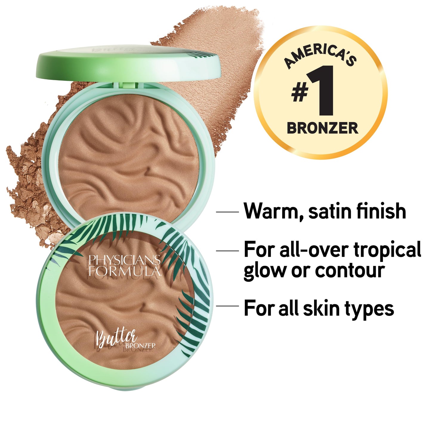 Physicians Formula Murumuru Butter Bronzer - Bronceador, 0.38 Ounce, Empaque puede variar