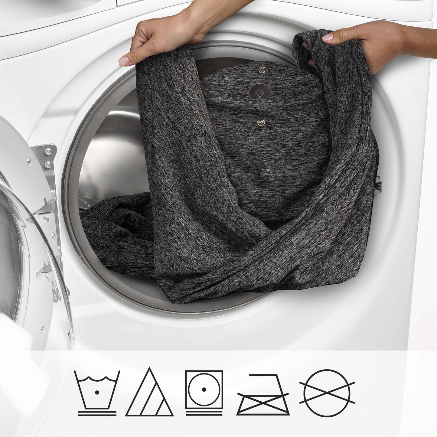 Portabebés Boppy Gris jaspeado de ajuste cómodo Una talla