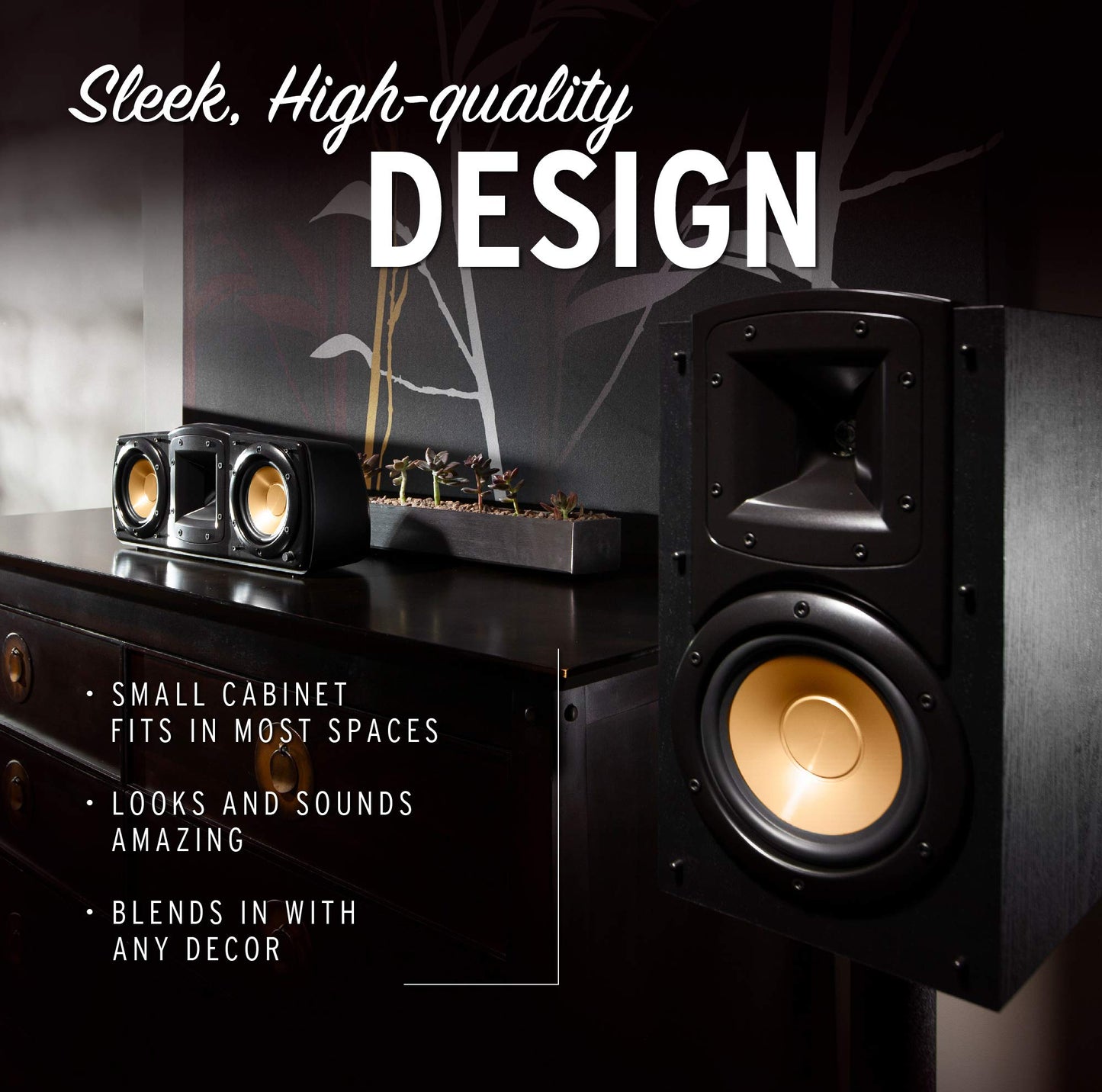Klipsch Synergy Black Label B-200- Par de Altavoces de estanteria Color Negro