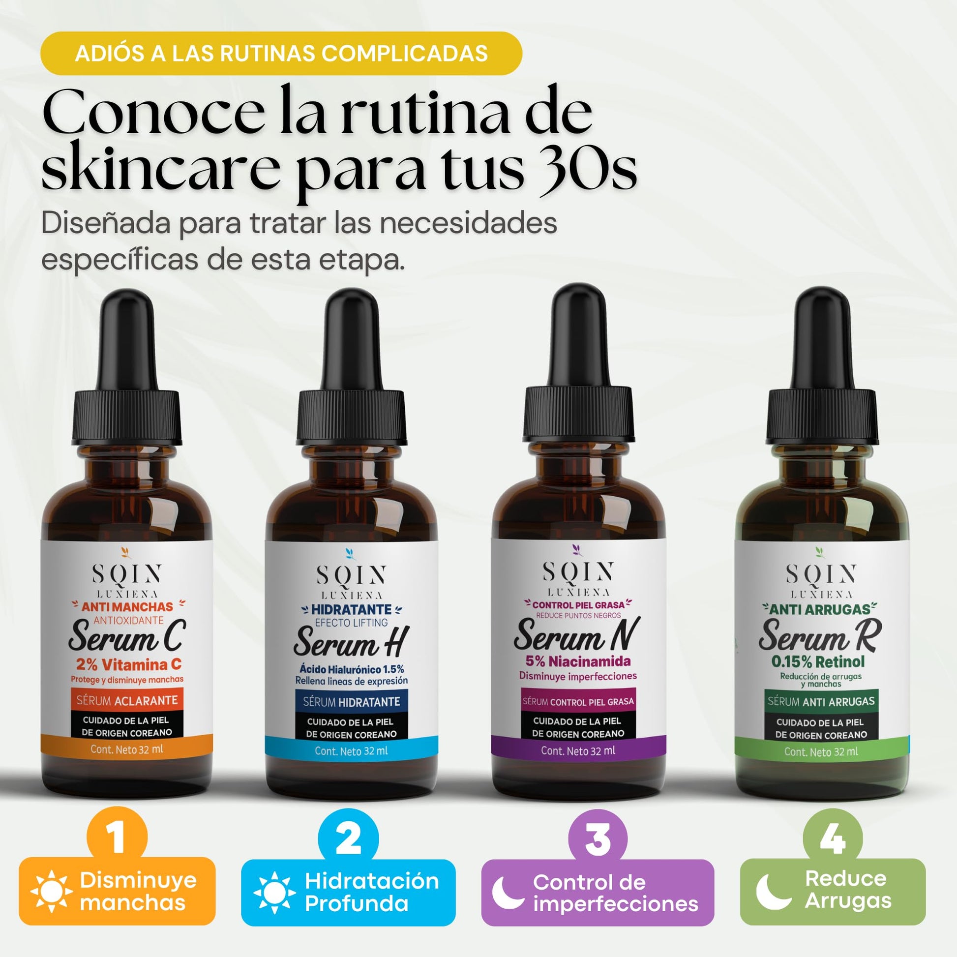 Sqin Luxiena Serum Baba de Caracol Coreano, Mucina de Caracol 96%, Repara e Hidrata la piel, Skincare Coreano, Snail Mucin, 100 ml.