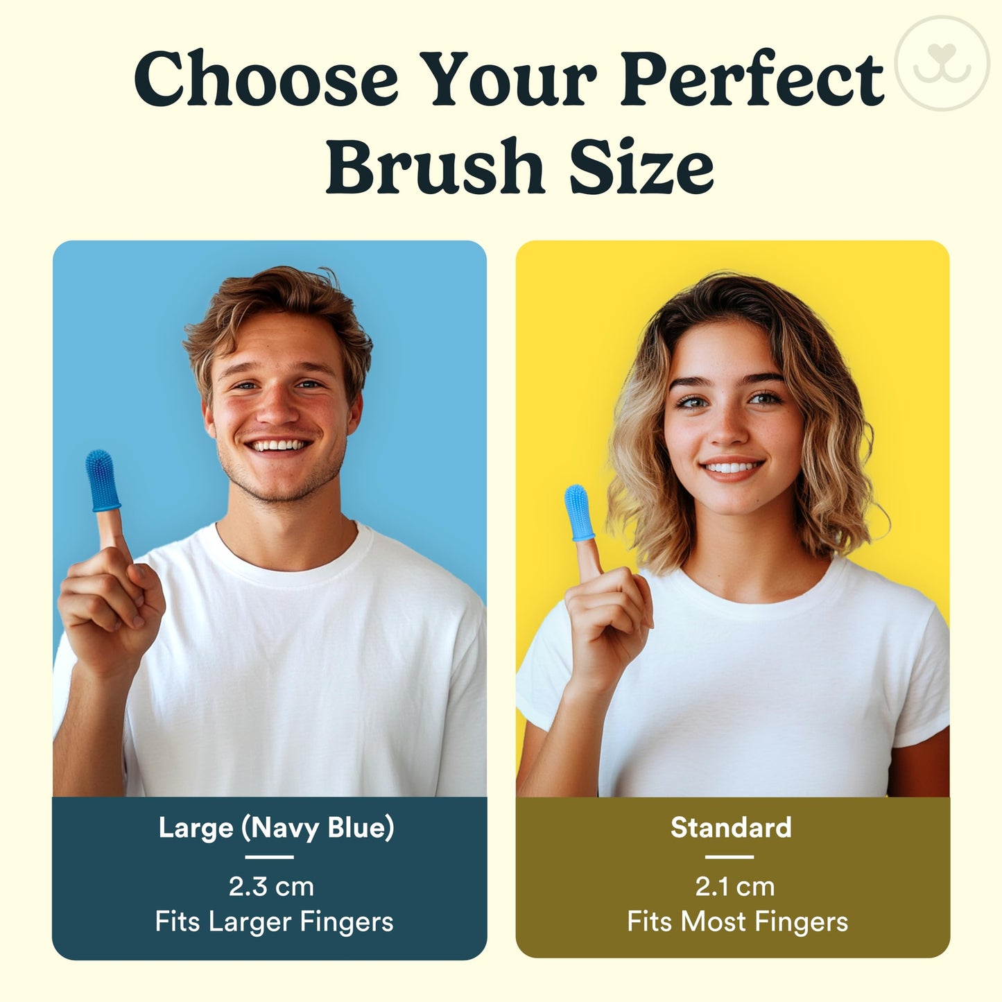 Barkley's 360º Cepillo de dientes para perros – Diseño ergonómico – Cerdas completas para una fácil limpieza – Juego de 2 unidades, color rosa