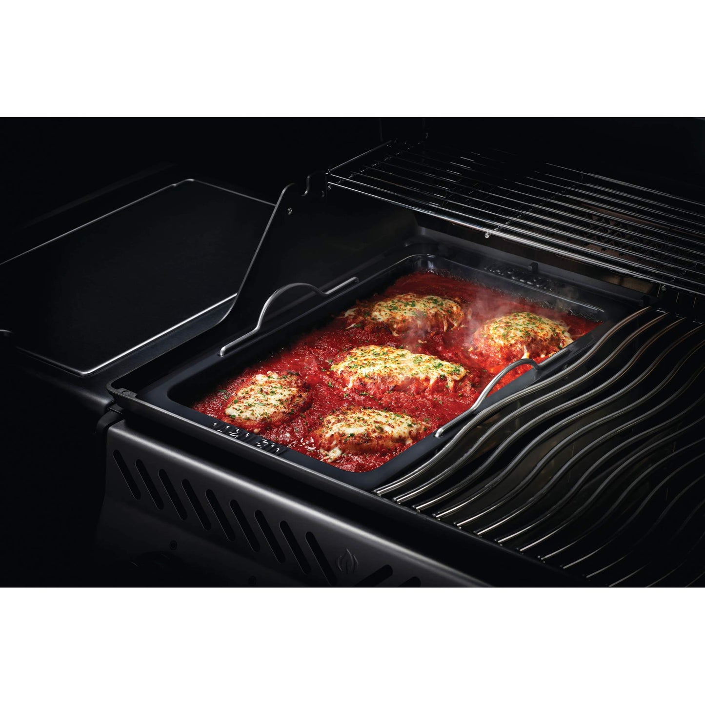 Accesorio Napoleon Sartén Esmaltada de Porcelana para Parrilla de Gas Prestigio y Pícaro