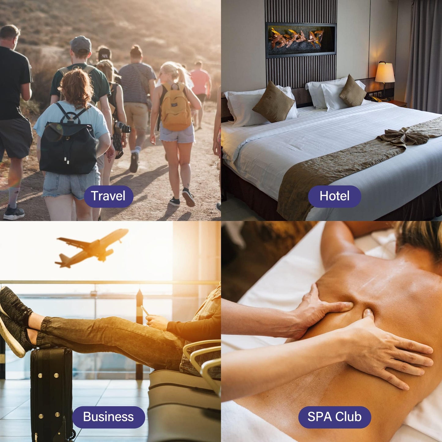 Juego de Sábanas Desechables de Viaje UNIFREE Blanco para Hotel