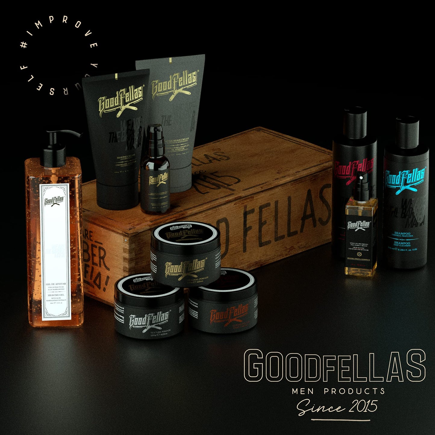GoodFellas Pomada para Cabello de Fijación Fuerte Strong Pomade con Base de Agua 140gr