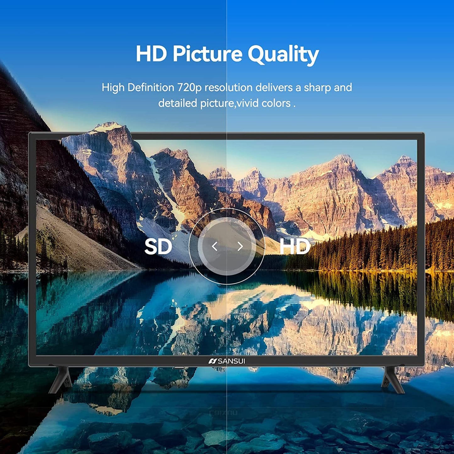 Televisor HD SANSUI SMX32T1H 2024 Básico 32 Pulgadas