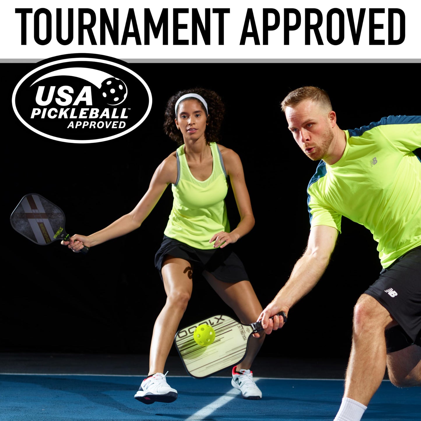 Franklin Sports X-26 - Bolas de Pickleball para Interiores - Bolas de Pickleball para Interiores - Bolas de Torneo aprobadas por Estados Unidos (USAPA) - Paquete de 3 - Verde Lima