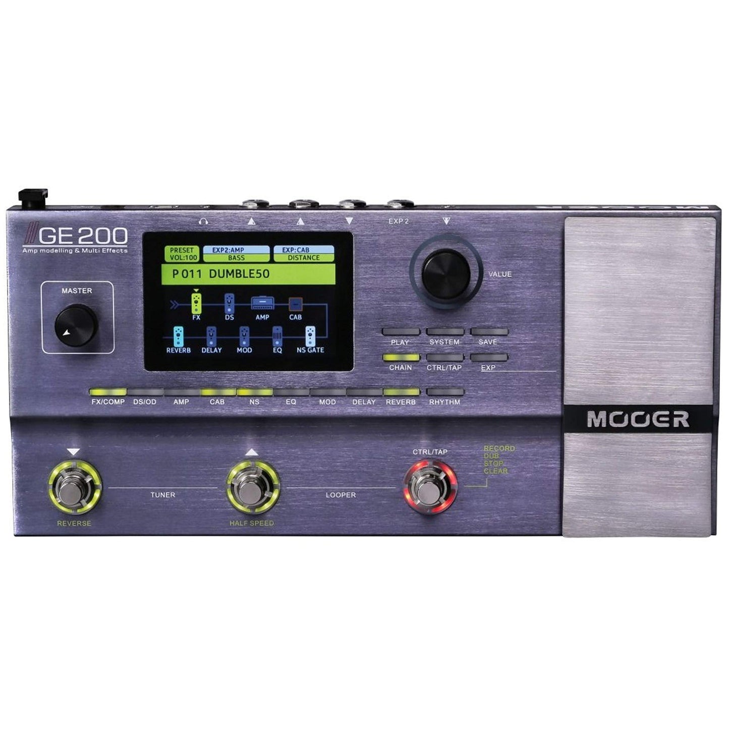 Mooer GE200 - Pedal multiefecto para guitarra