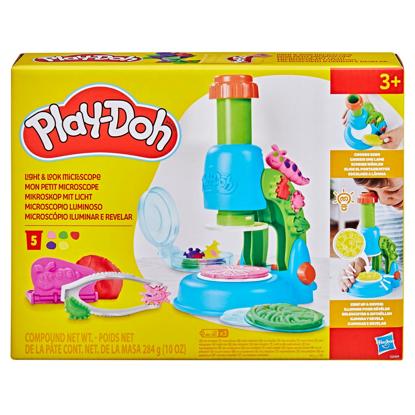 Set de Masas PLAY-DOH Microscopio Luminoso para Niños y Niñas