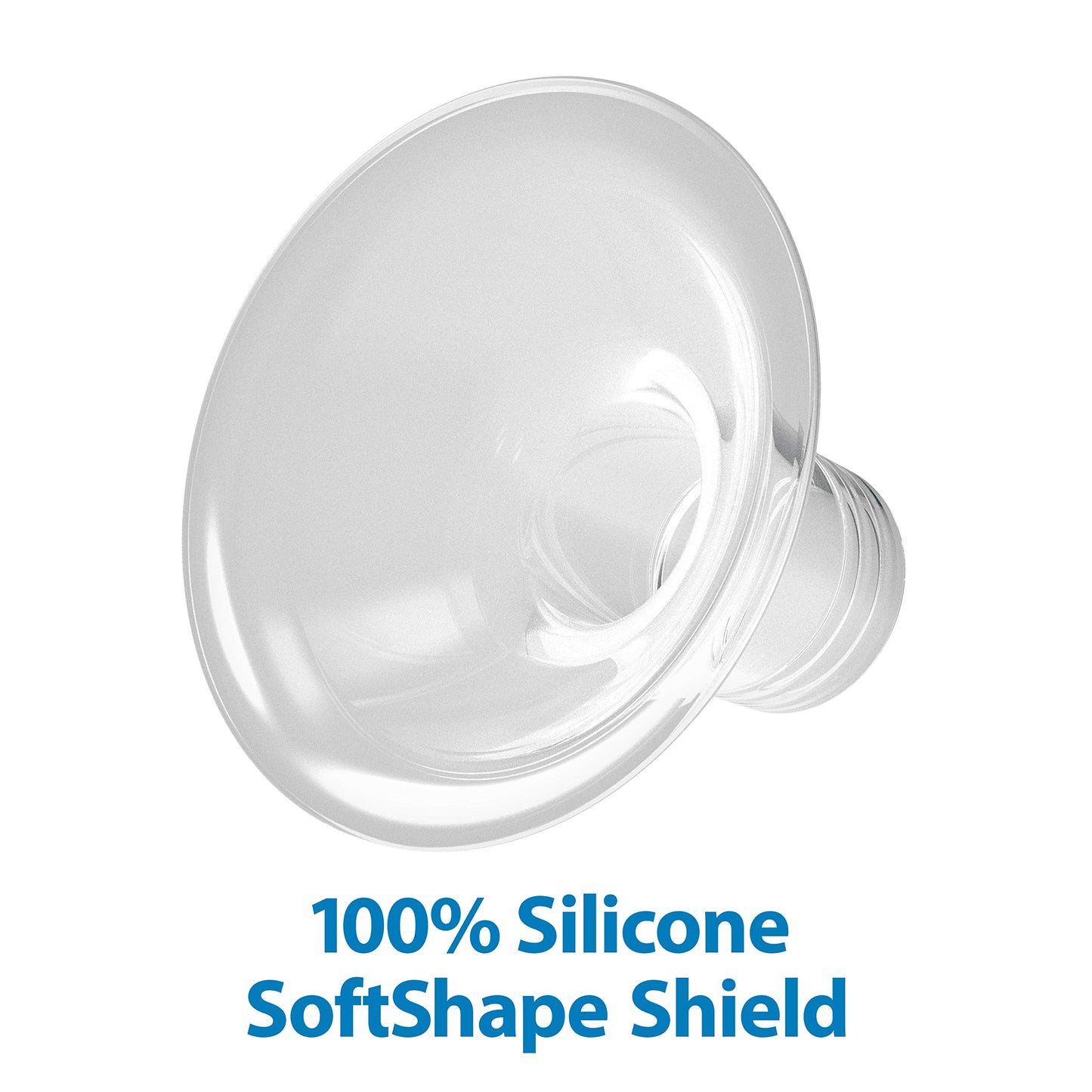 Protectores de Silicona Dr. Brown's Transparente Tamaño B sin BPA para Bombas de Pecho Manuales y Eléctricos