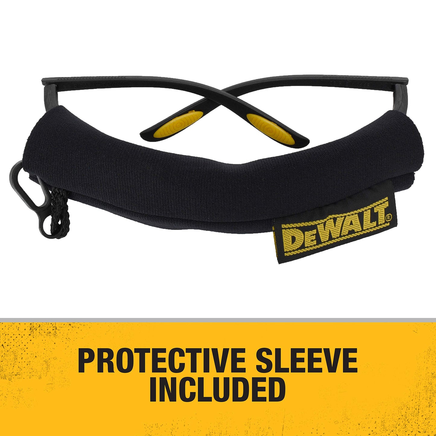 DEWALT DPG59-125C Refuerzo Rx-Bifocal 2.5 Lente transparente de alto rendimiento anteojos de seguridad protectoras con patillas de goma y funda protectora para anteojos
