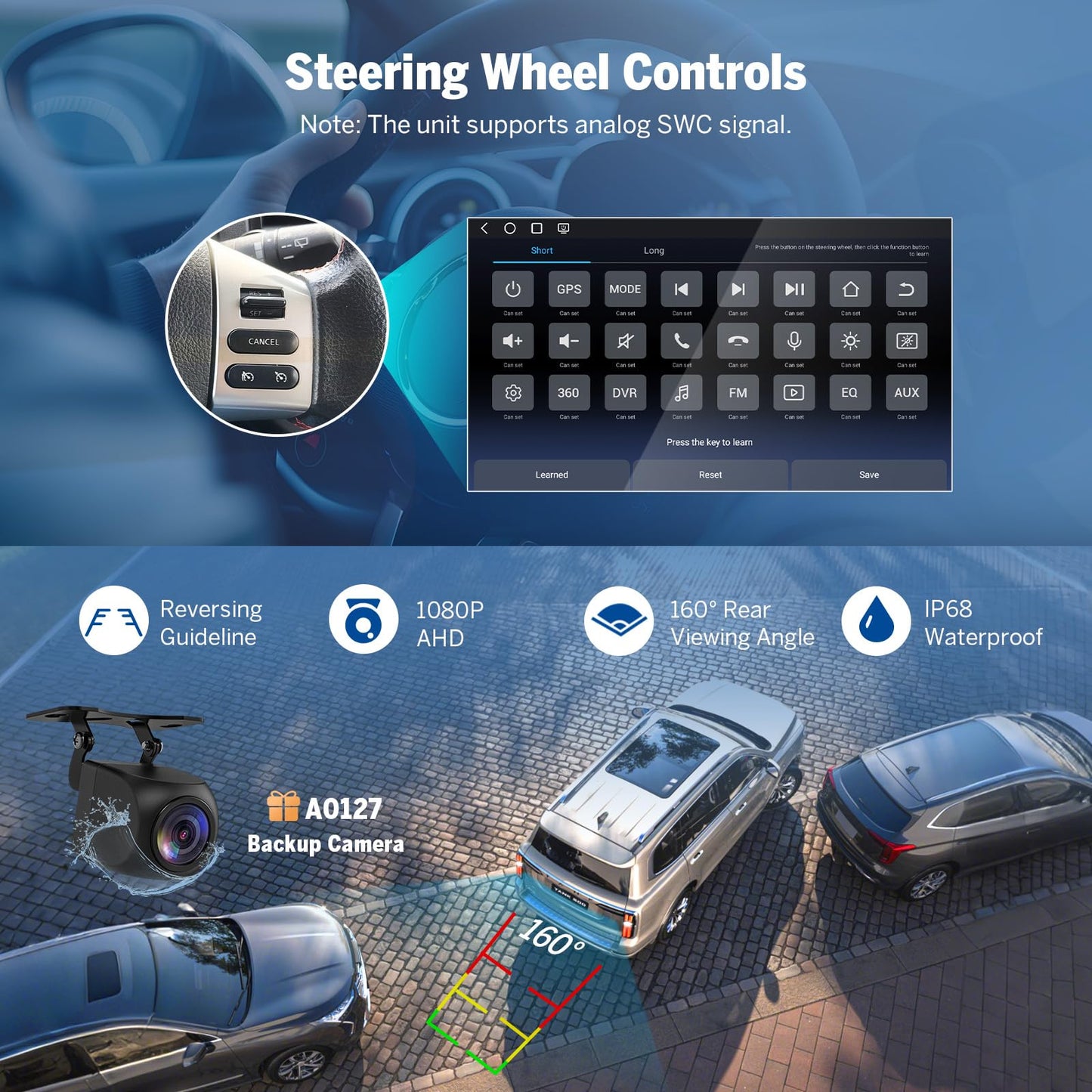 Eonon 6 GB + 64 GB doble Din estéreo para coche de 7 pulgadas