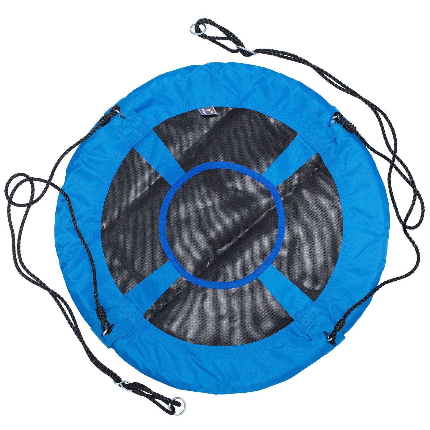 Disc - Juego de asiento de cuerda gigante para colgar en árbol, resistente, fácil de configurar para niños, adultos, exteriores, patio, jardín, 40 pulgadas/24 pulgadas