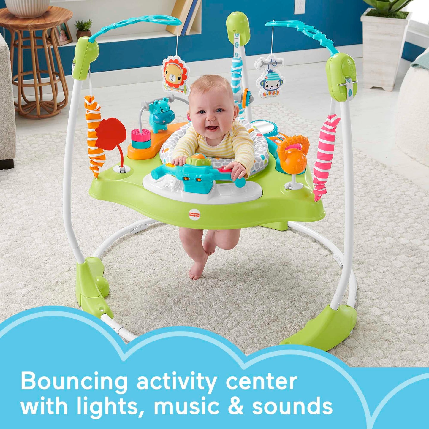 Silla Saltarina Fisher-Price Diversión En El Gimnasio para Bebés