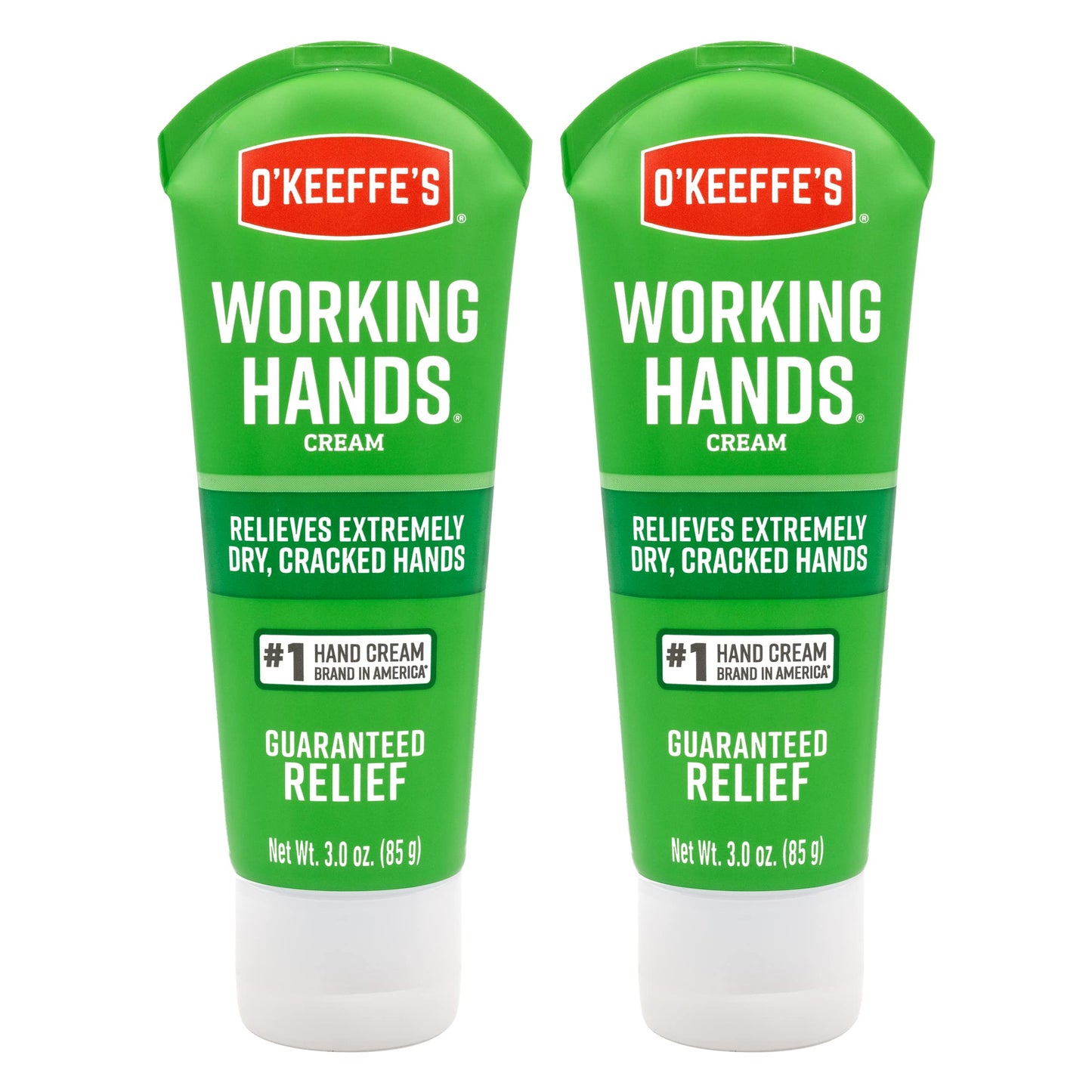 O'Keeffe's Working Hands - Crema para manos, tubo, 85 g, Tubo, Paquete de 2