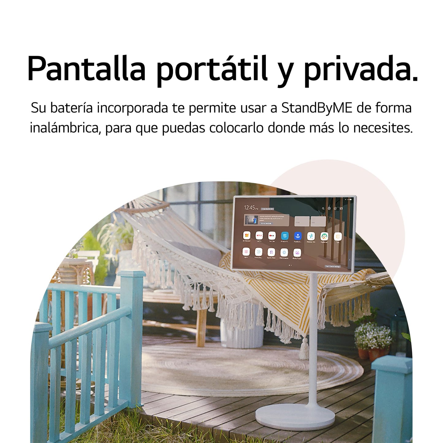 LG Pantalla StanbyME 27" Smart TV con ThinQ AI 27ART10AKPL