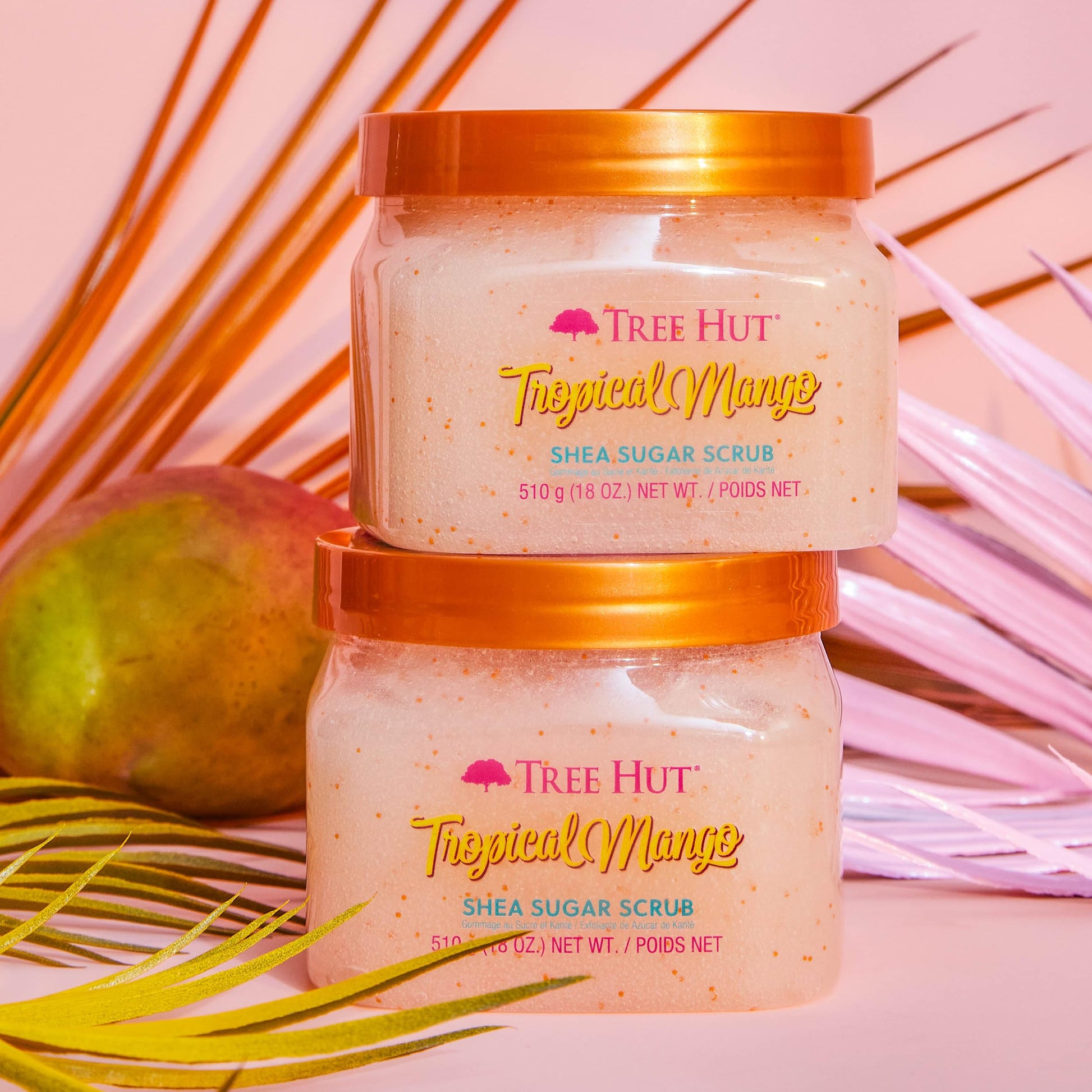 Exfoliante de Azúcar Tree Hut Mango Tropical con Manteca de Karité